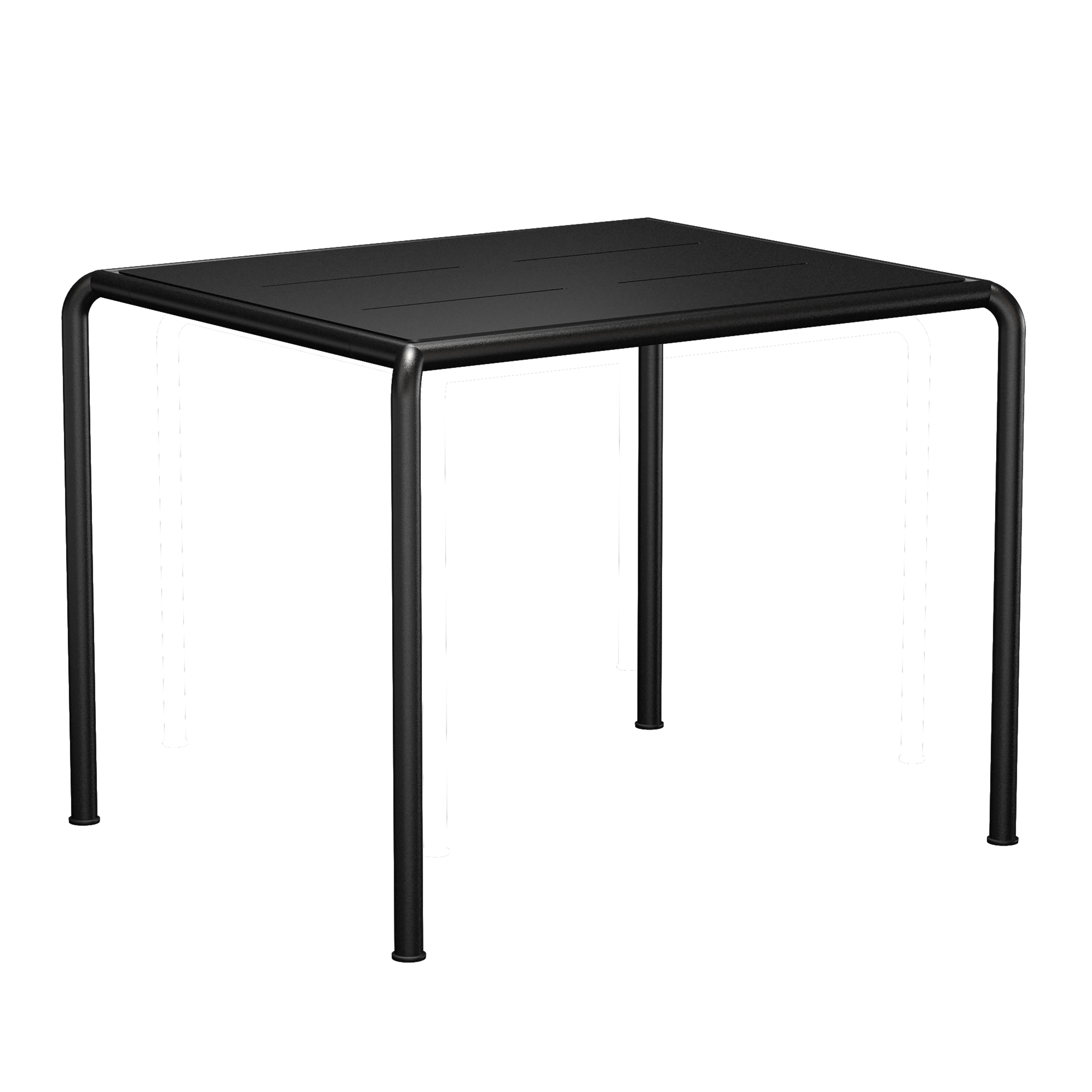 Houe // AVANTI Dining table - Outdoor dining table, 83x98cm, black / black