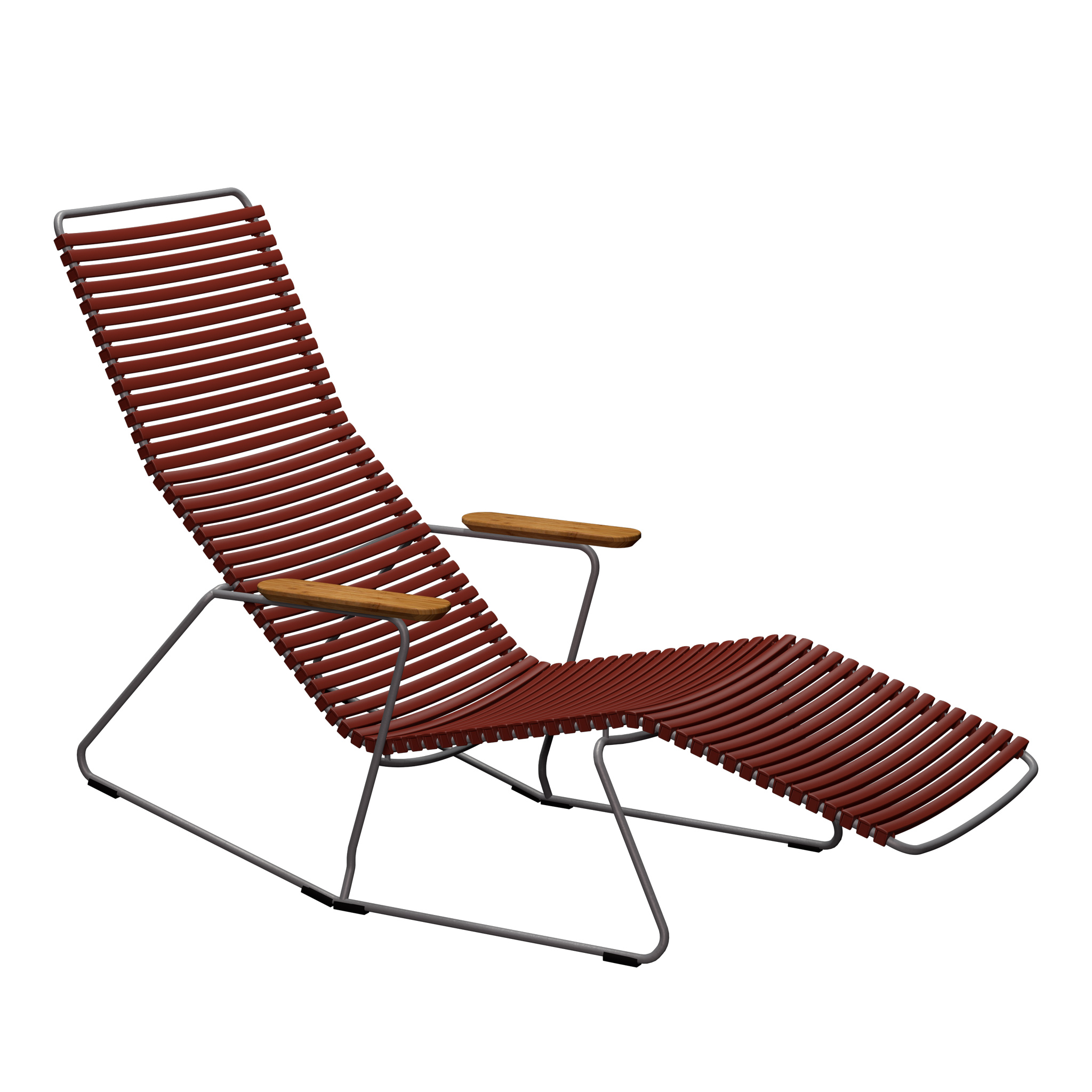 Houe // CLICK Sunrocker - garden lounger, paprika