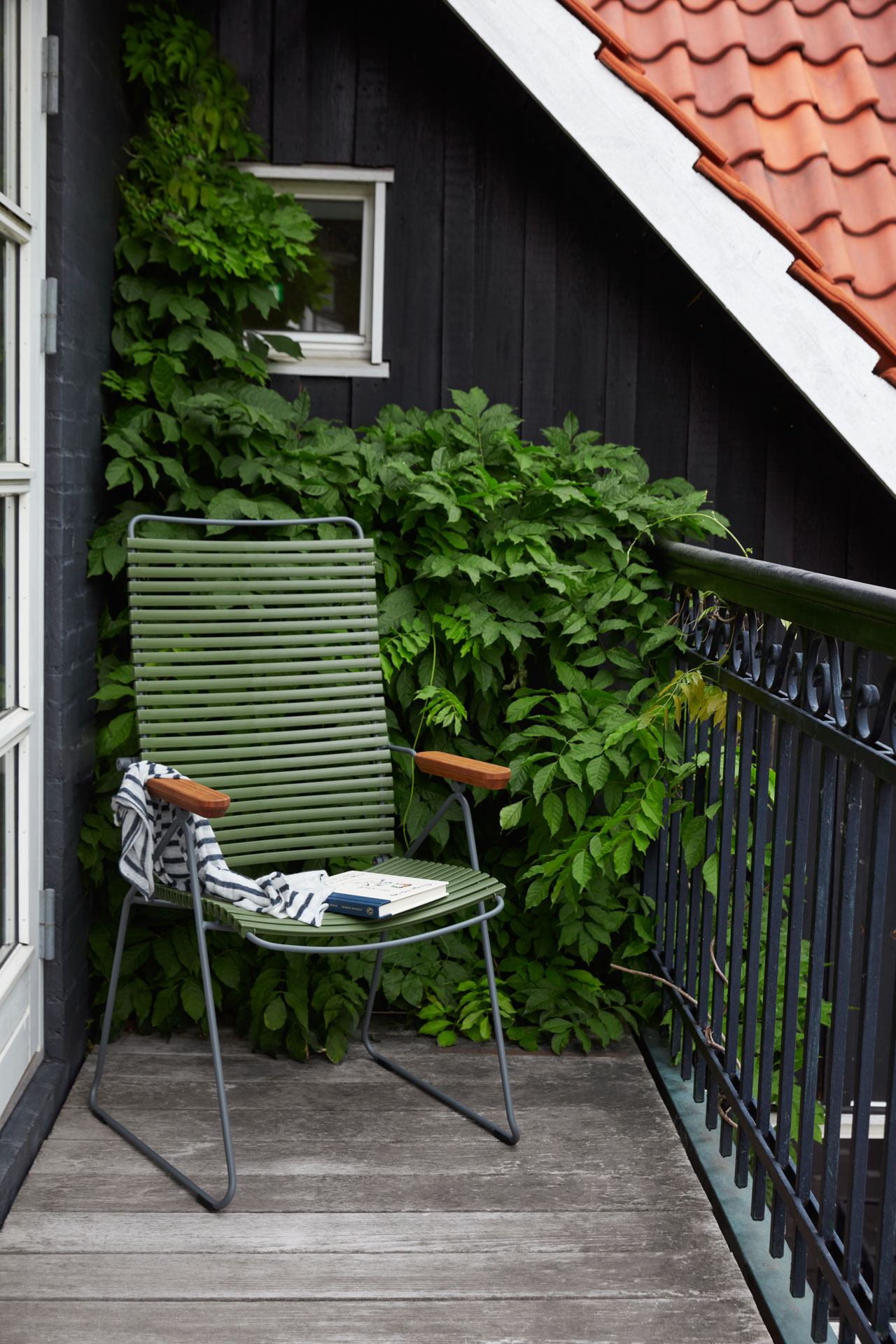 Houe // CLICK Position Chair - adjustable high-back chair, dusty light blue