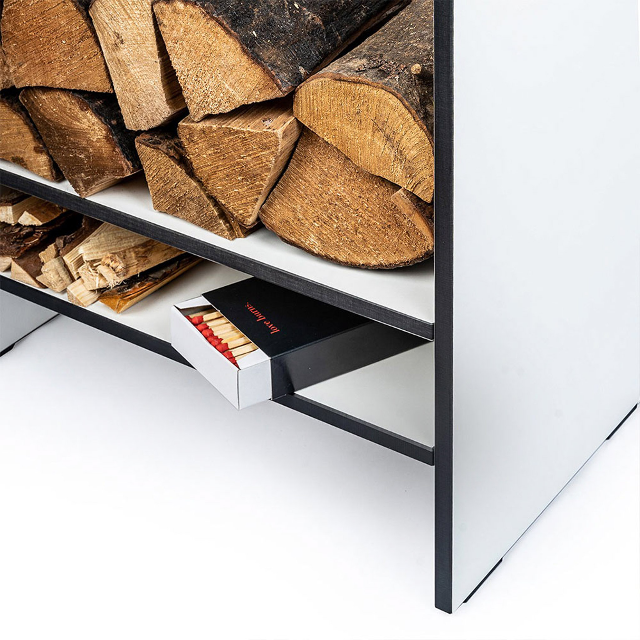 CONMOTO // EVO - FIREWOOD SHELF | TAUPE