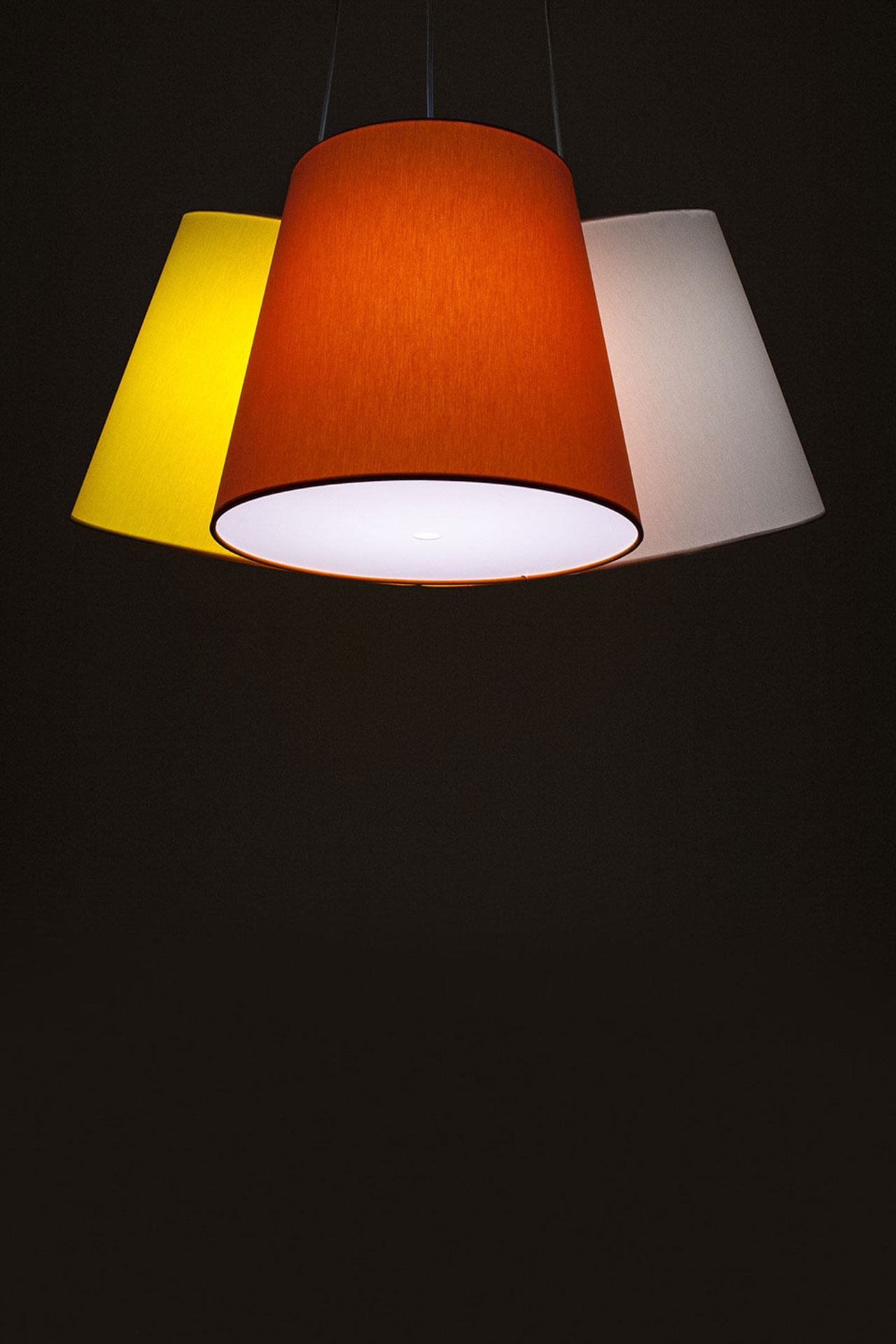 frauMaier // Cluster (3 shades) - Pendant lamp, yellow