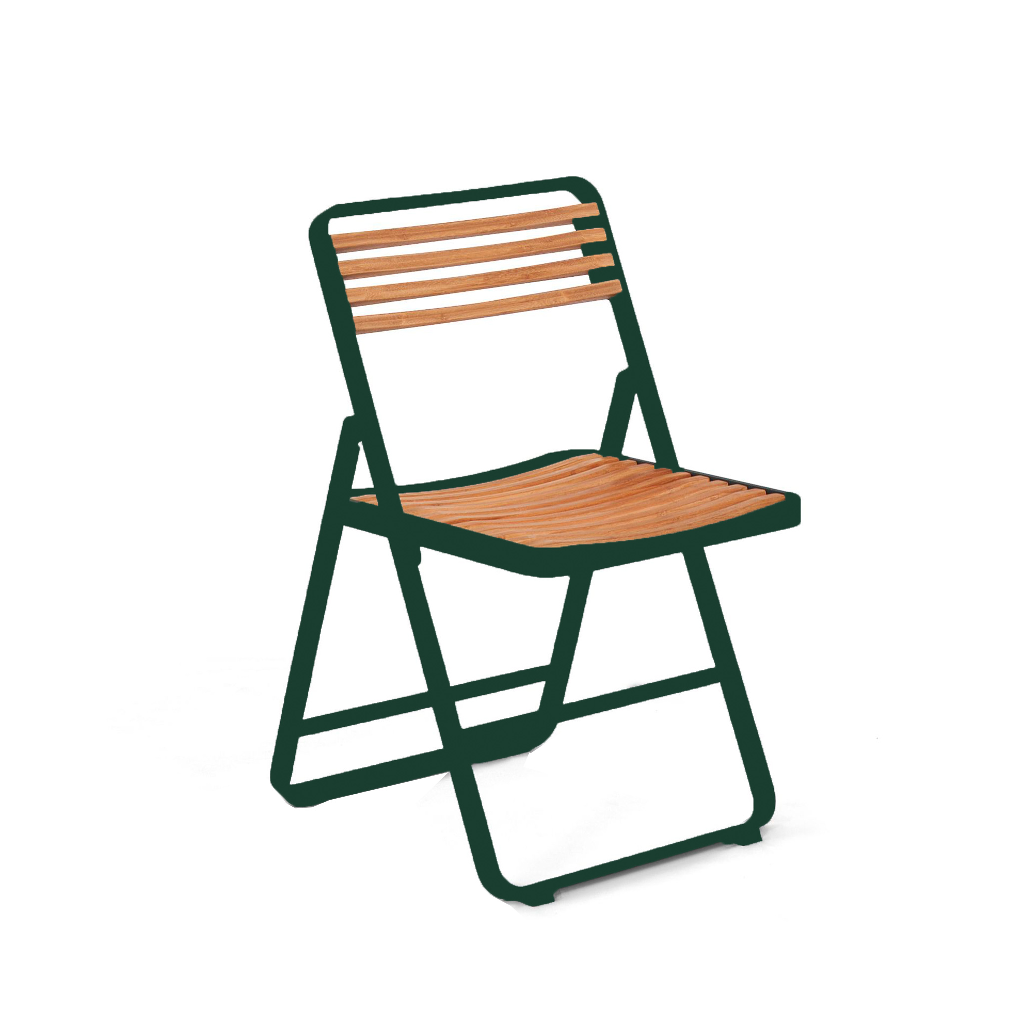 MINDO // MINDO 121 FOLDABLE DINING CHAIR | DARK GREEN