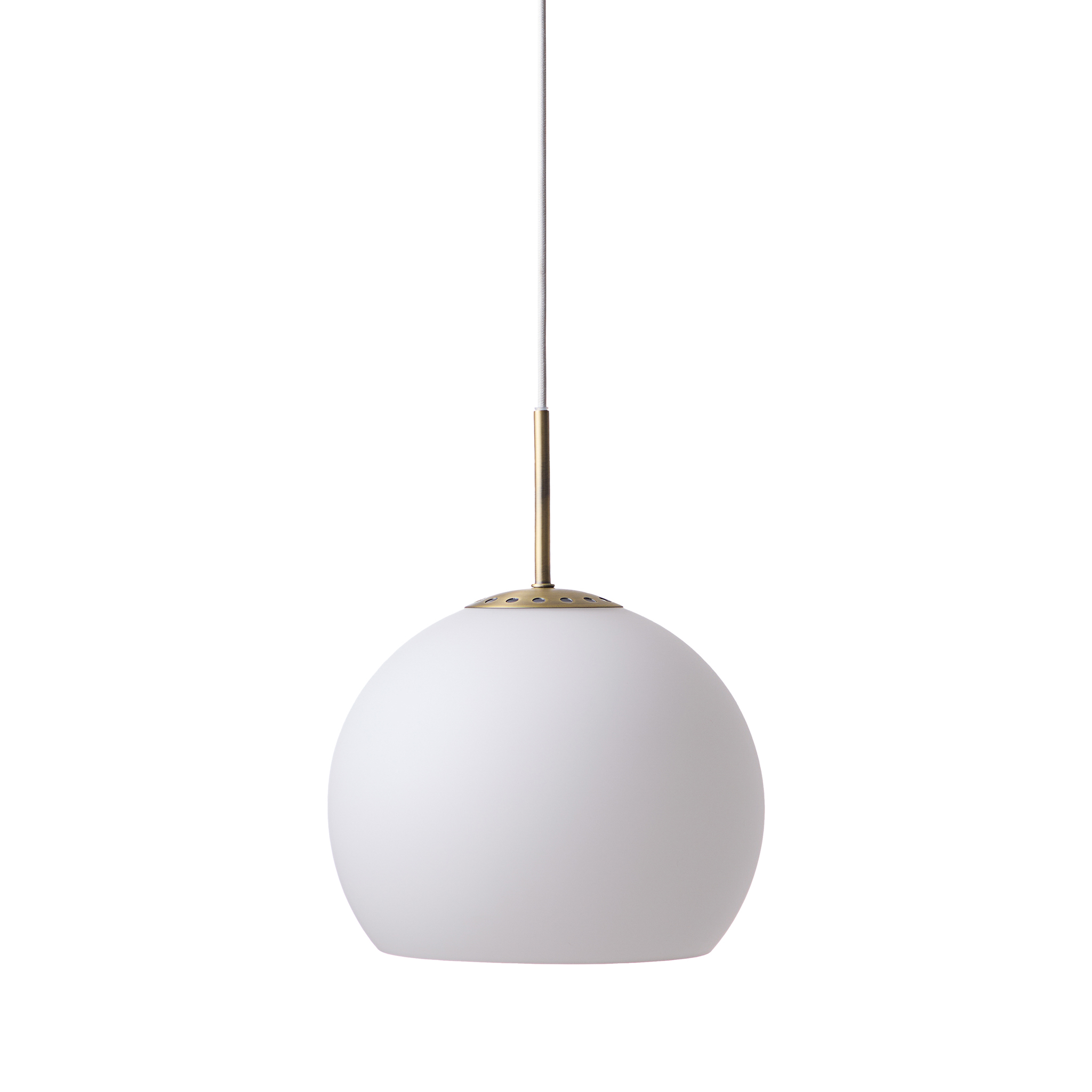 FRANDSEN // BALL GLASS PENDANT Ø25 EU - PENDELLEUCHTE | OPAL WHITE