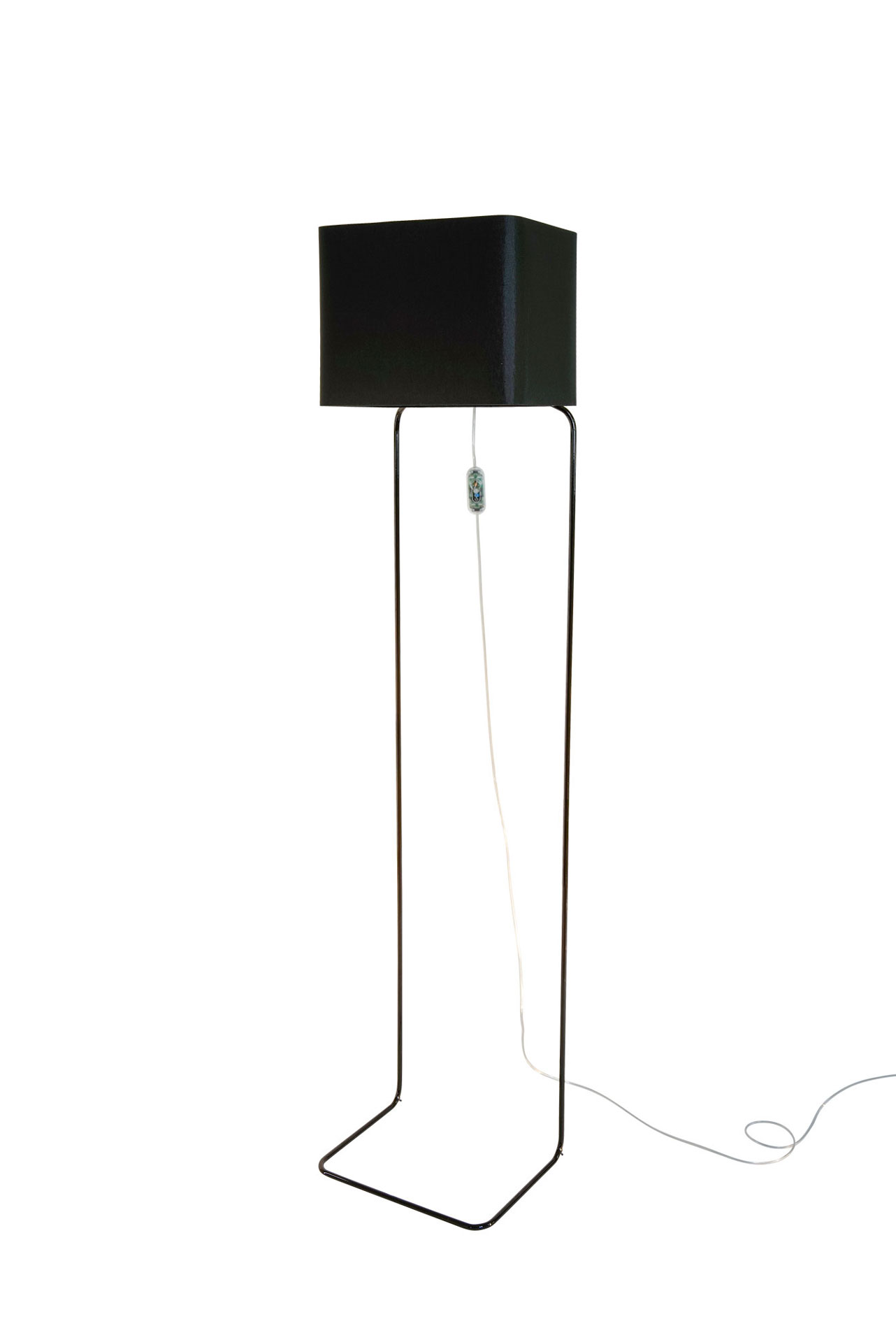 frauMaier // ThinLissie - Floor lamp, black, foot switch