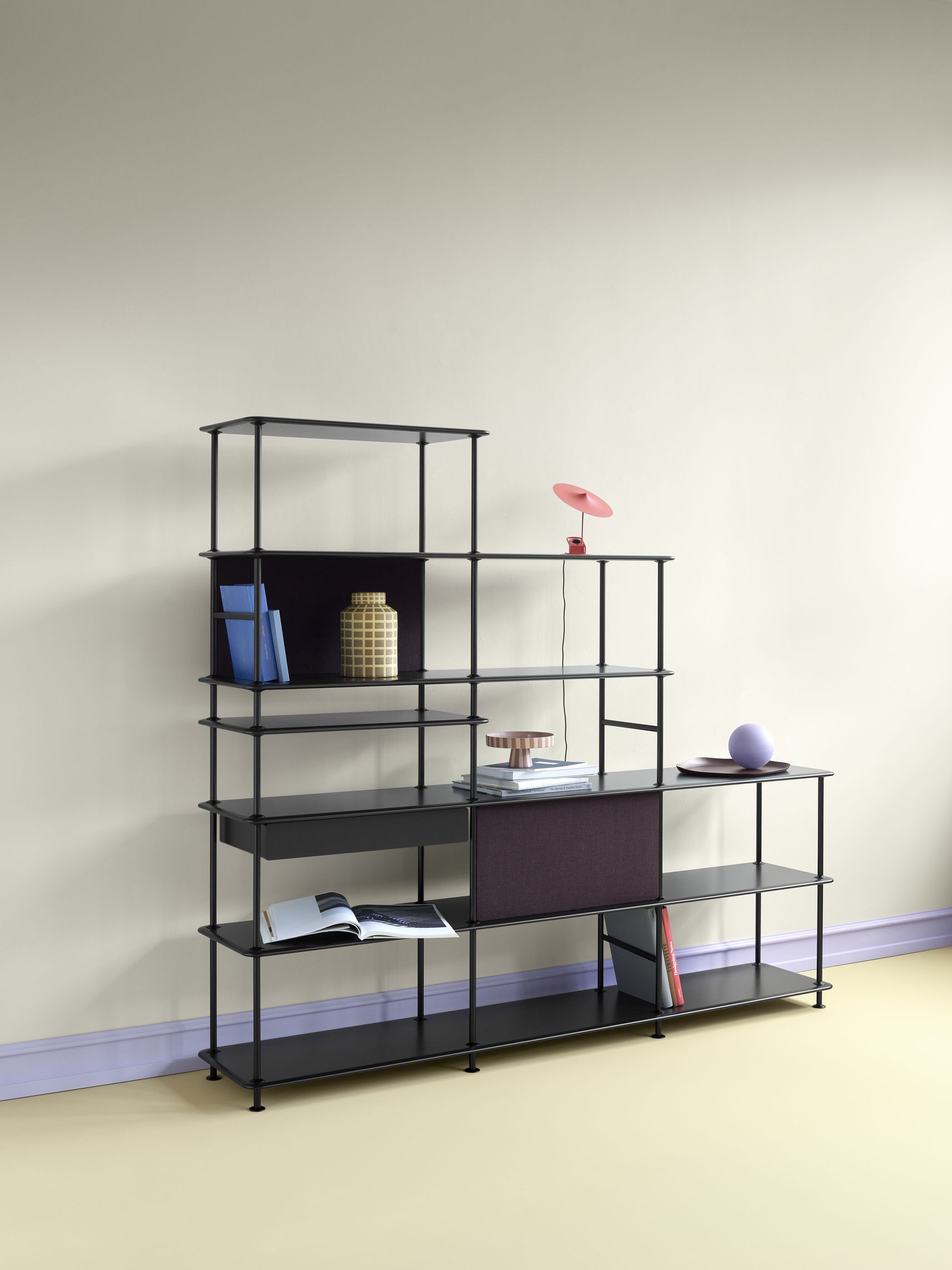 MONTANA // FREE 522100 - L-SHAPED OPEN SHELF | BLACK