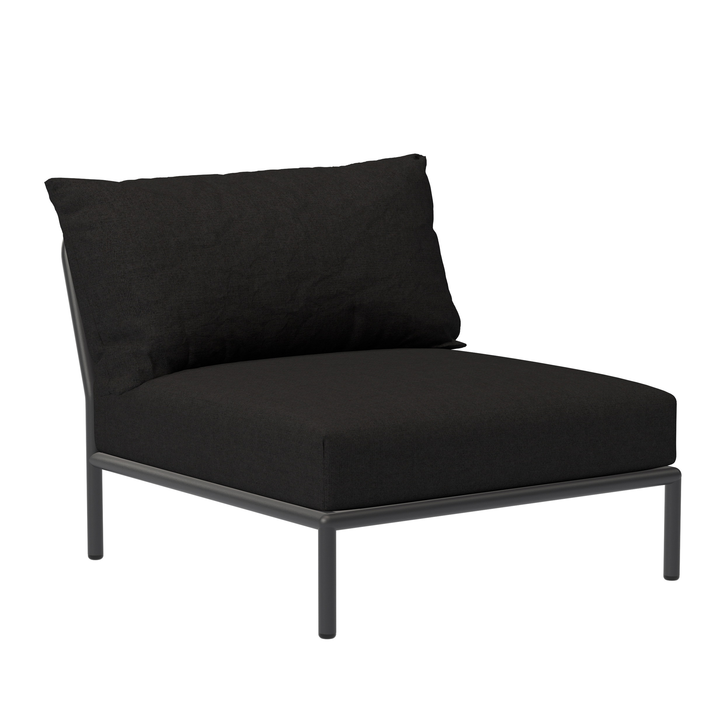 Houe // LEVEL 2 Chair - Lounge chair, Char / Dark grey