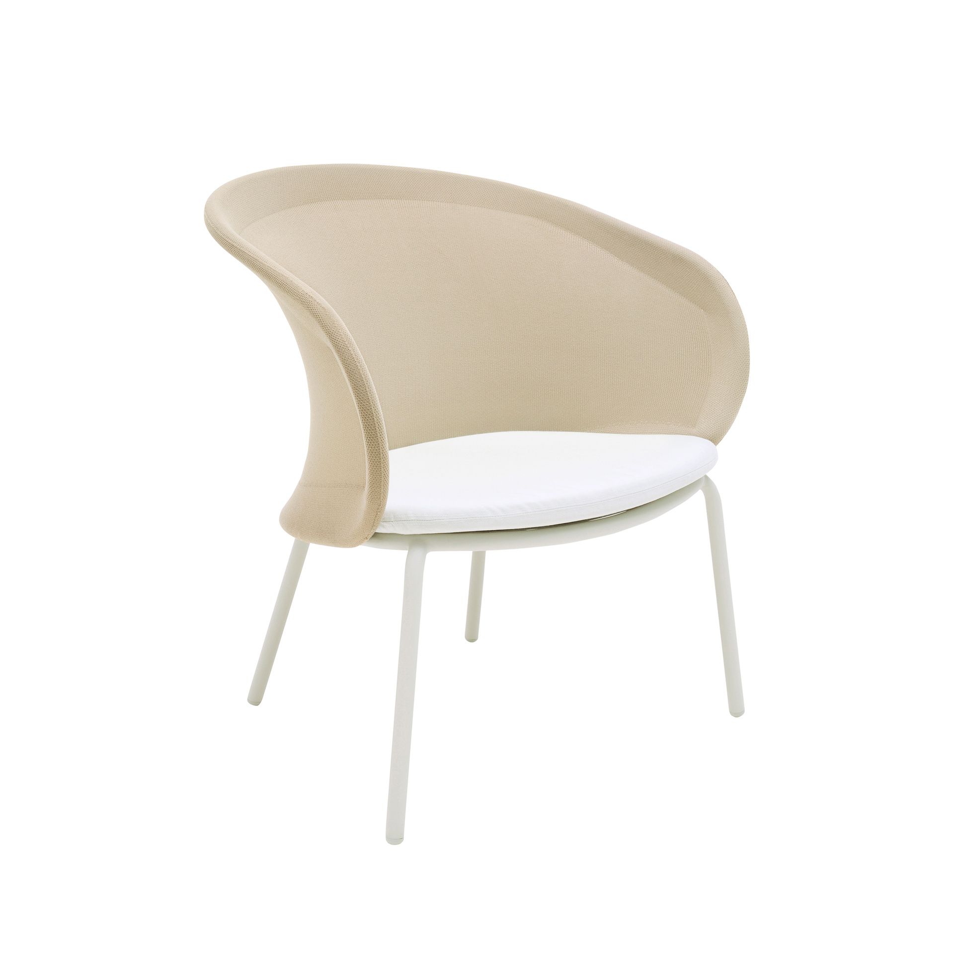 MINDO // MINDO 114 LOUNGE CHAIR - BEIGE | SILVER GREY