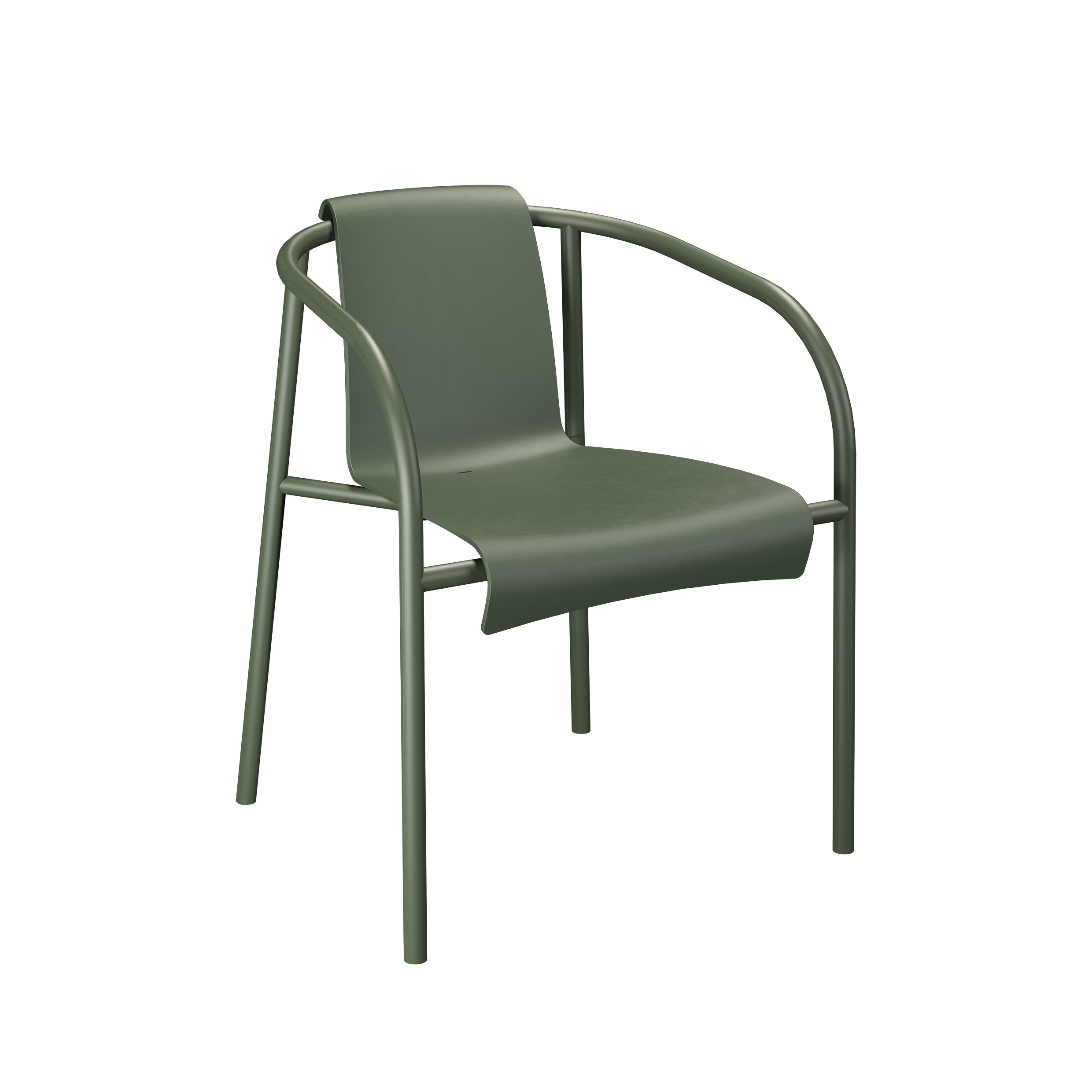 Houe // NAMI Dining Chair - garden chair with armrest, Olive green