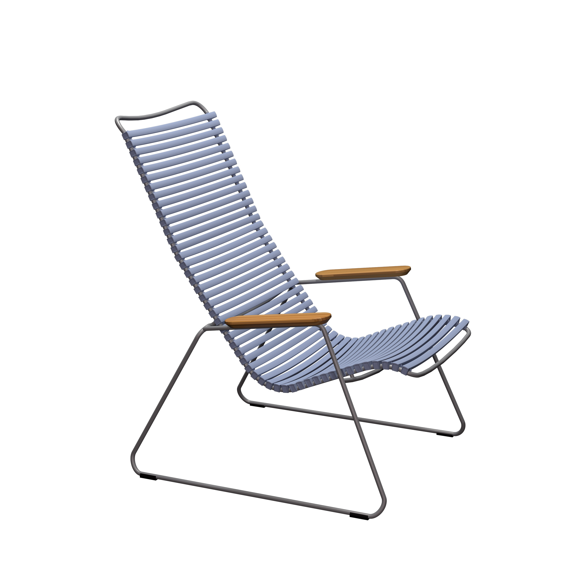 Houe // CLICK Lounge Chair - garden armchair, pigeon blue