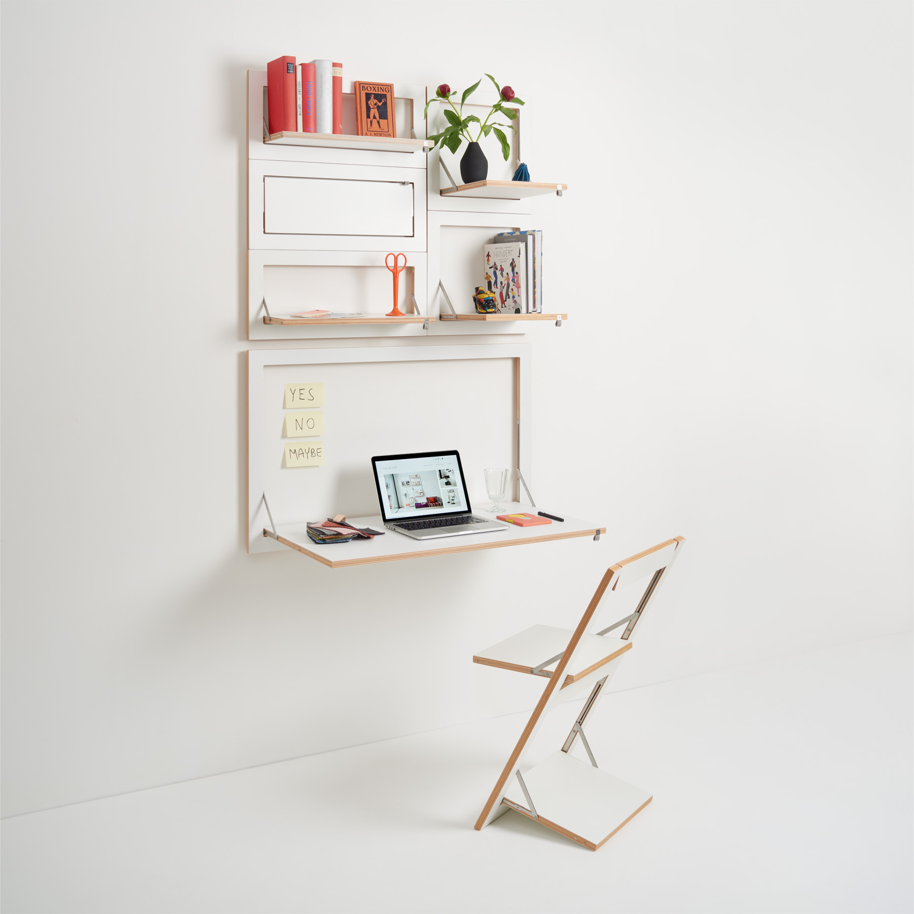 AMBIVALENZ // FLÄPPS - WALL DESK/SECRETARY | 100X60-1 | WHITE