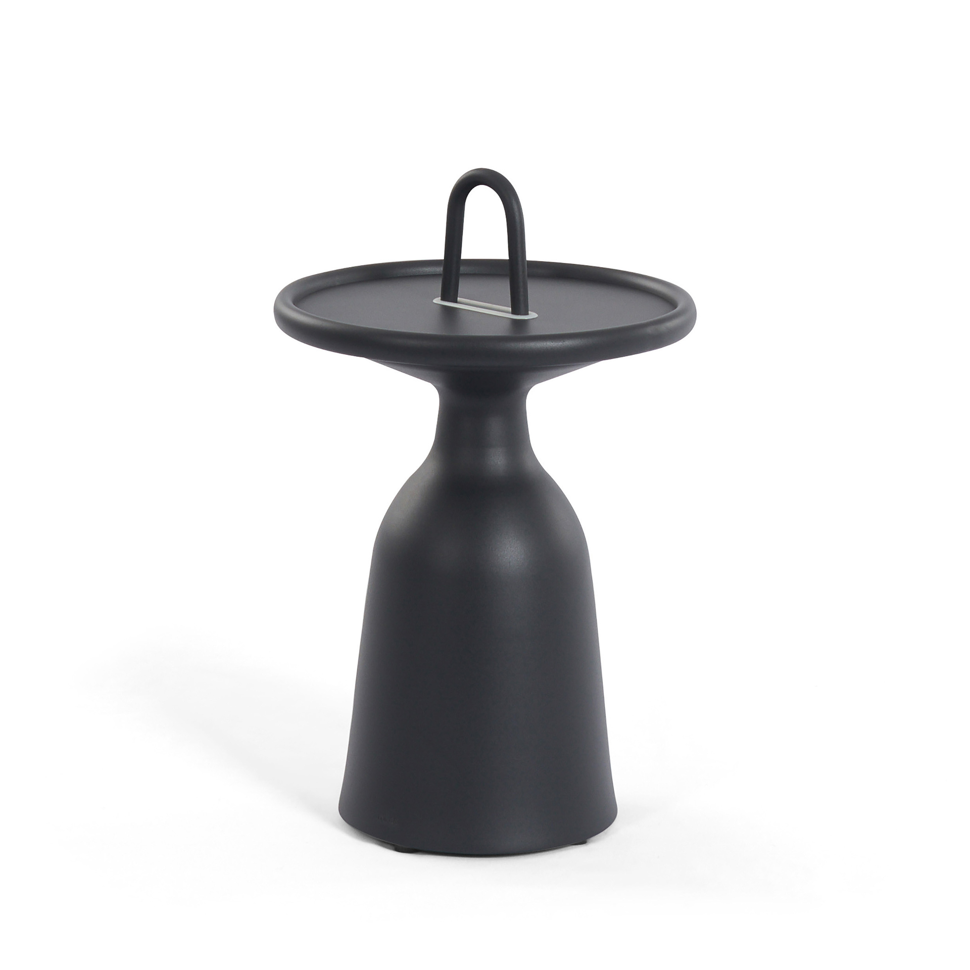 MINDO // MINDO 104 SIDE TABLE W/HANDLE Ø40 | DARK GRAY