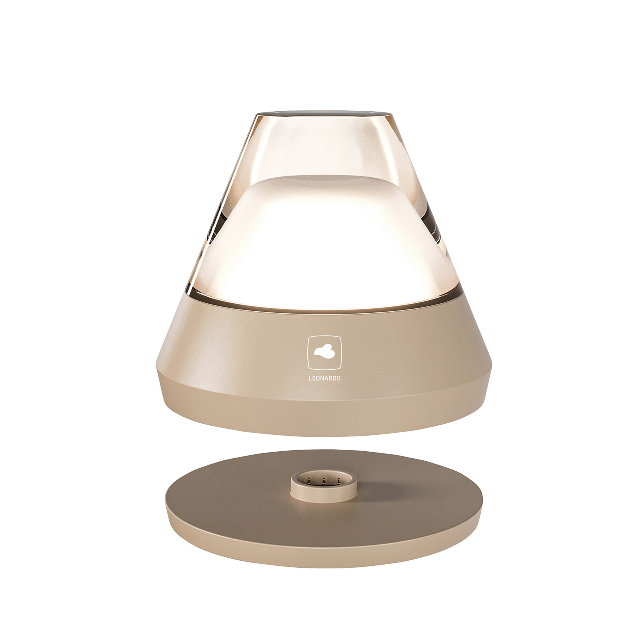 LEONARDO // SALERNO - BATTERY-POWERED TABLE LAMP | SAND