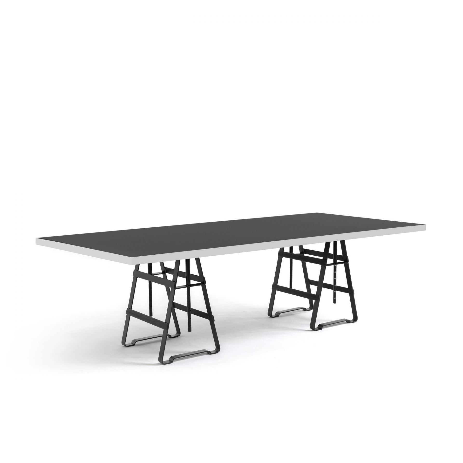 ATELIER HAUSSMANN // MONKEY - TABLE BOX | BLACK | RAW STEEL | 1 PIECE - SMALL