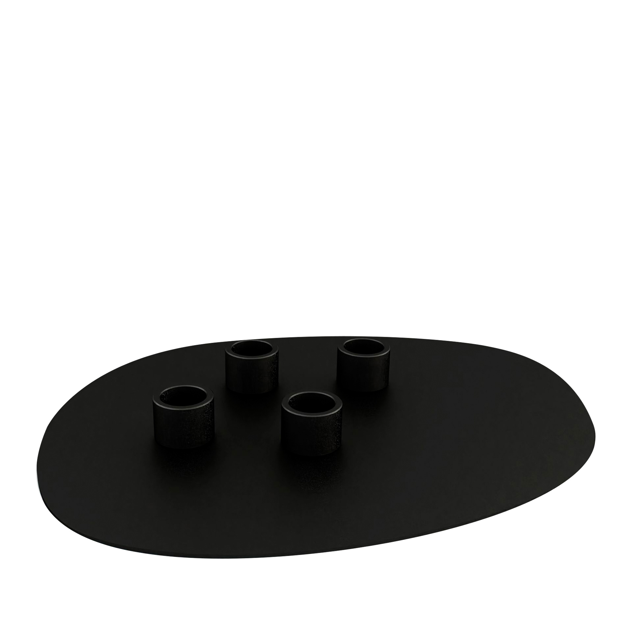 METALLBUDE // NOA L - CANDLE HOLDER | BLACK - 3-PACK