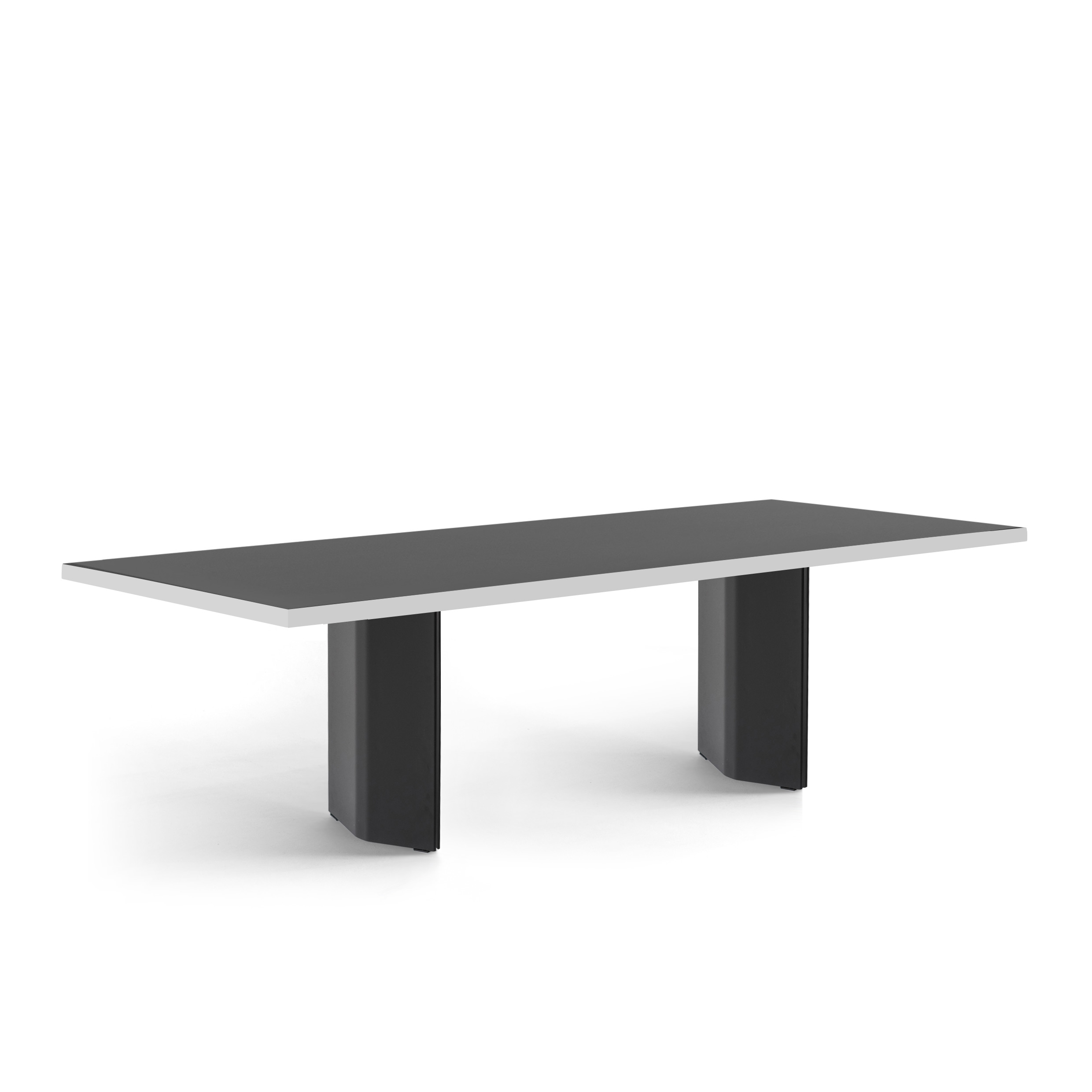 FORM EXCLUSIVE // KUNO - TABLE | FENIX | BLACK - DOUBLE BLACK - WHITE - 260CM X 100CM X 4CM