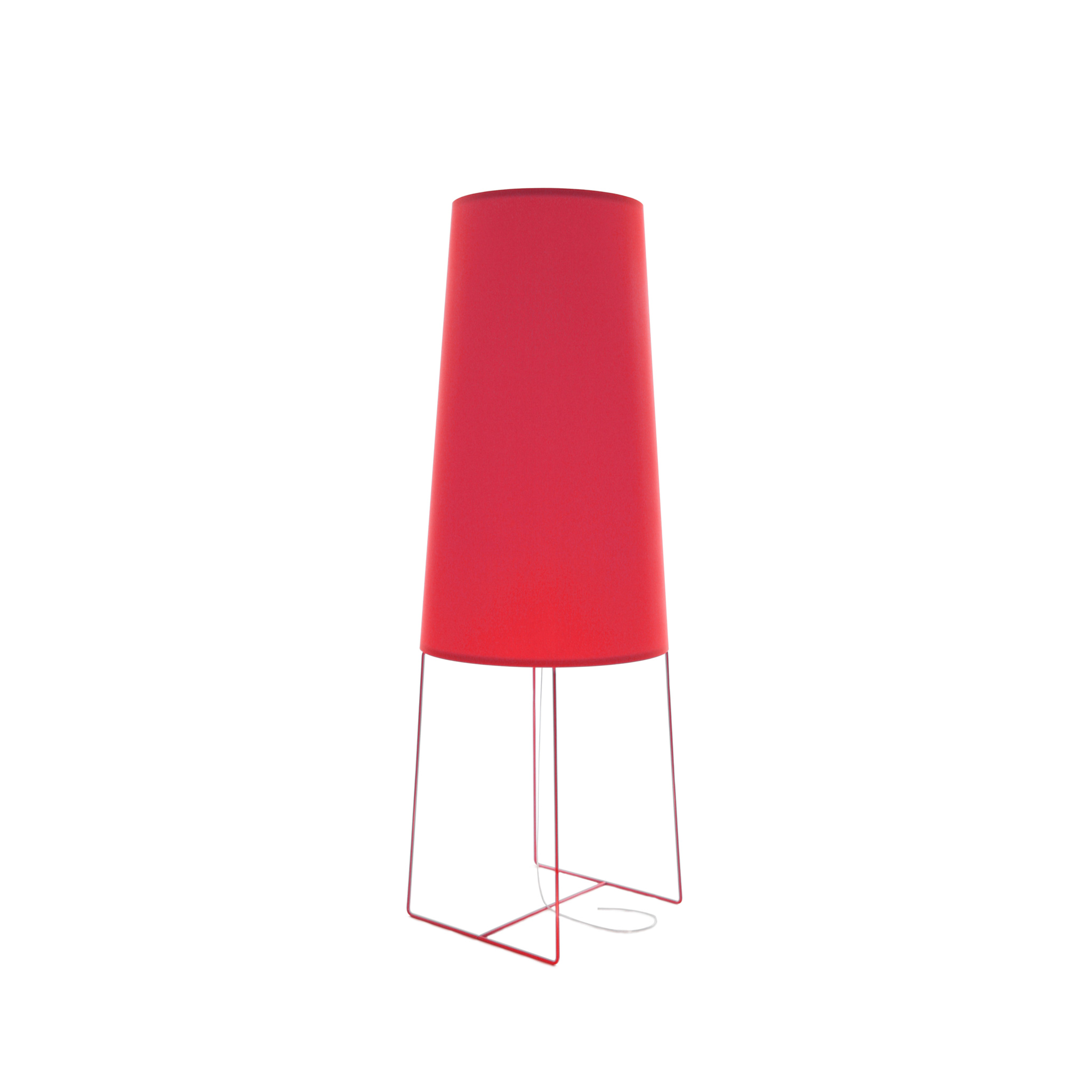 frauMaier // FatSophie StDim - Floor lamp, red, foot switch, with StDim