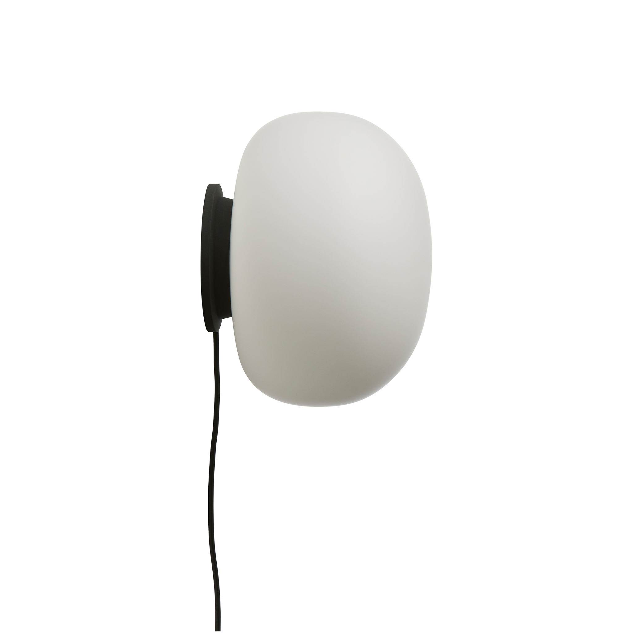 FRANDSEN // SUPERNATE WALL LAMP Ø28 EU - OPAL WHITE/BLACK