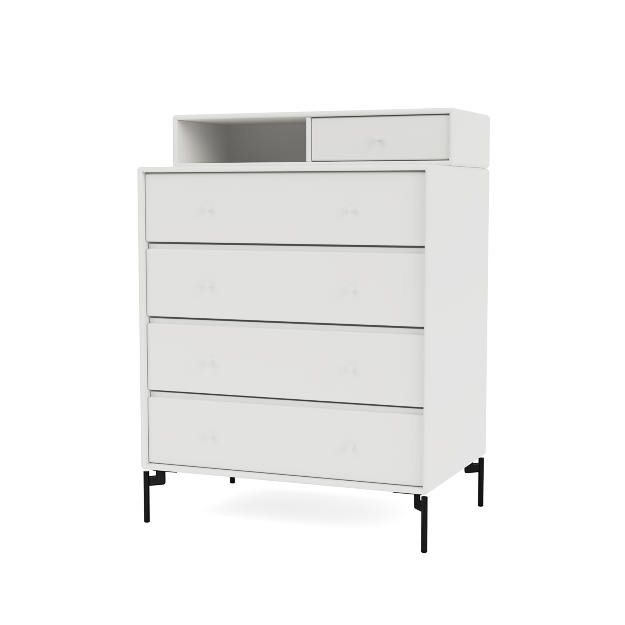 MONTANA // KEEP - JEWELRY AND CLOTHING CHEST | 01 WHITE | LEG COLOR: 05 BLACK