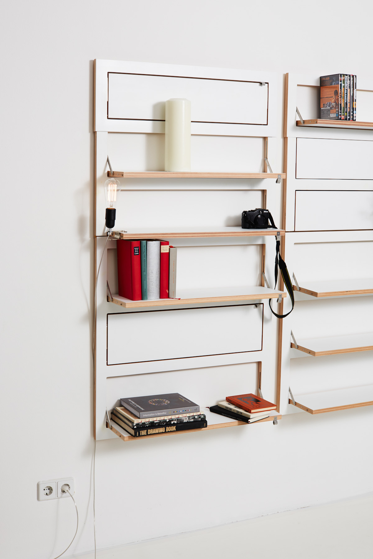 AMBIVALENZ // FLÄPPS - SHELF | 80X40-2 | WHITE