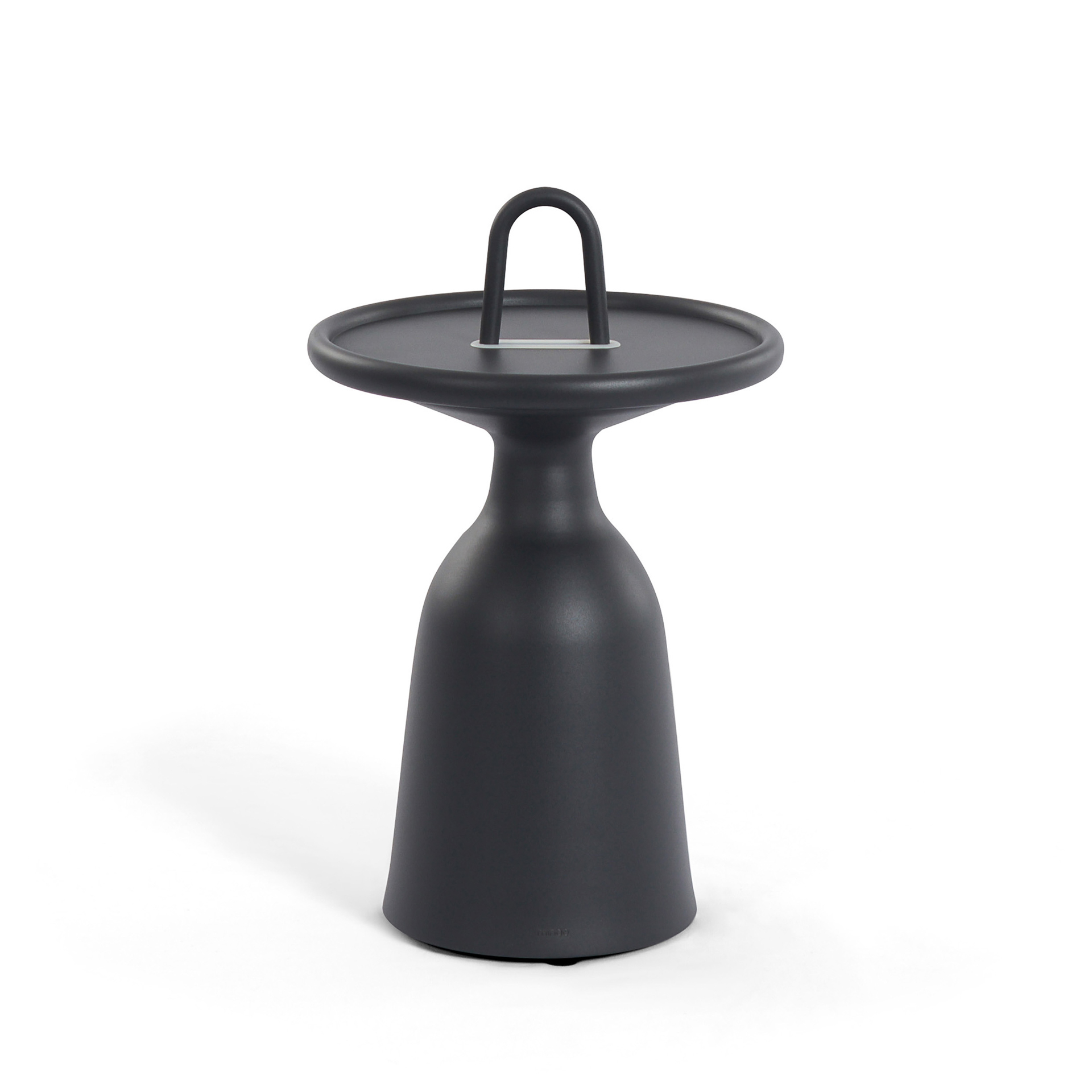 MINDO // MINDO 104 SIDE TABLE W/HANDLE Ø40 | DARK GREY