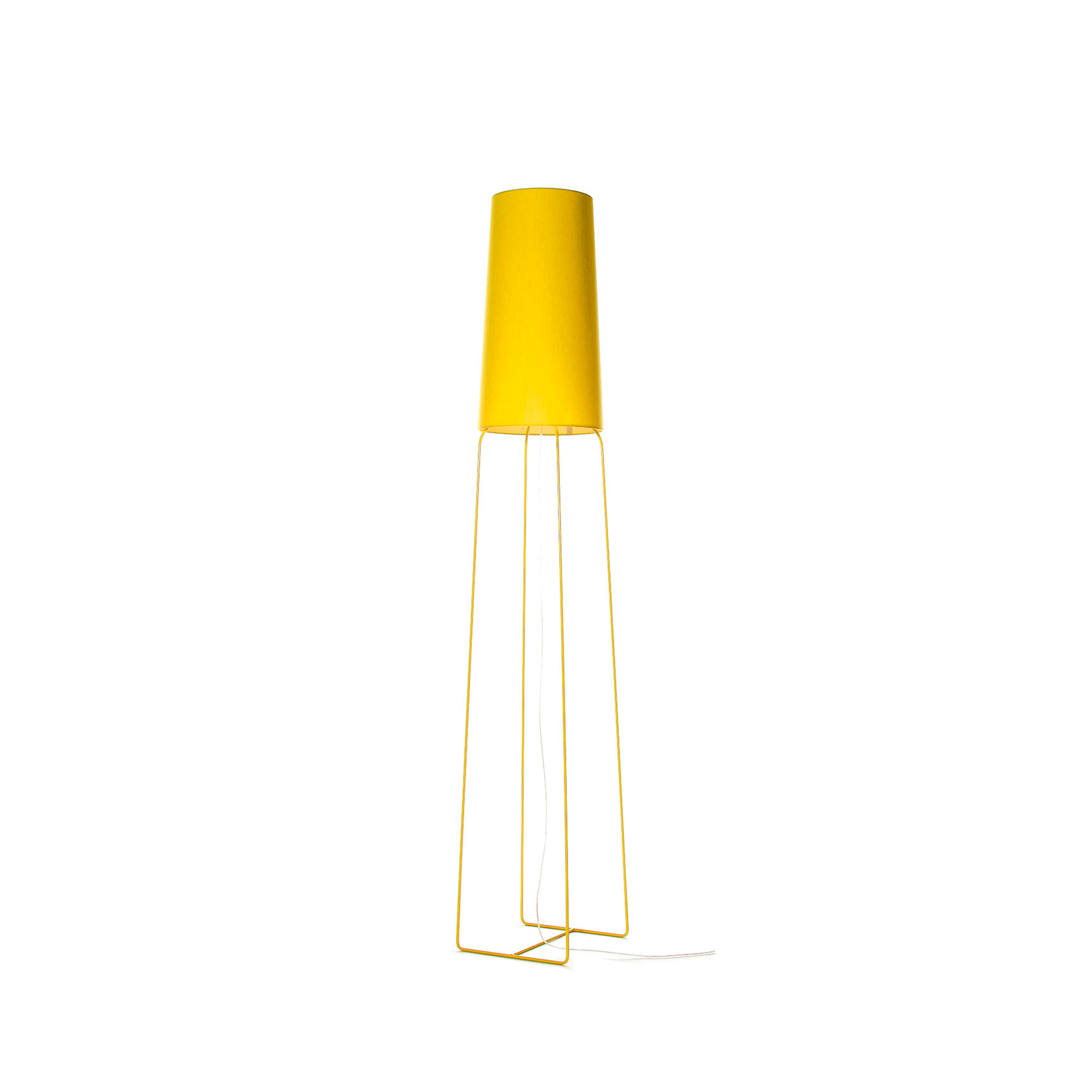 frauMaier // SlimSophie StDim - Floor Lamp, yellow, pull switch, with StDim