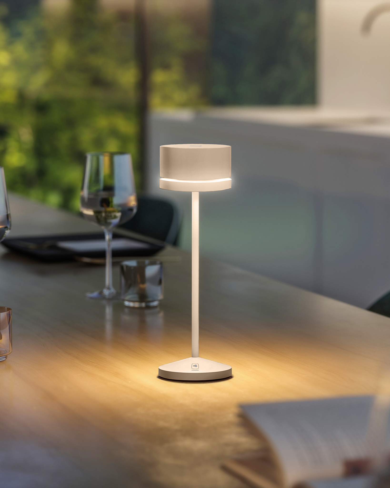 LEONARDO // MONZA - BATTERY TABLE LAMP | SAND