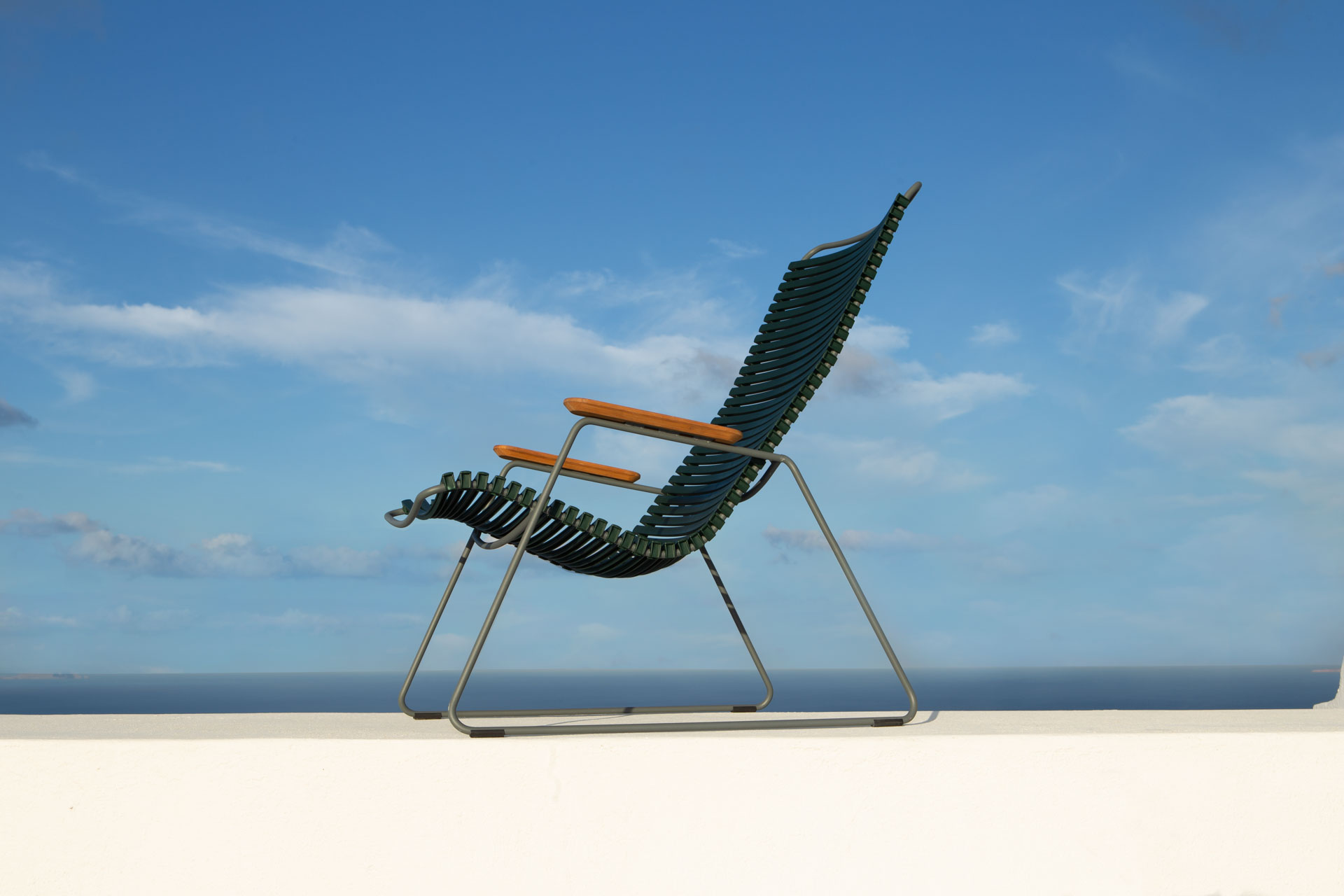 Houe // CLICK Lounge Chair - garden armchair, dusty light blue