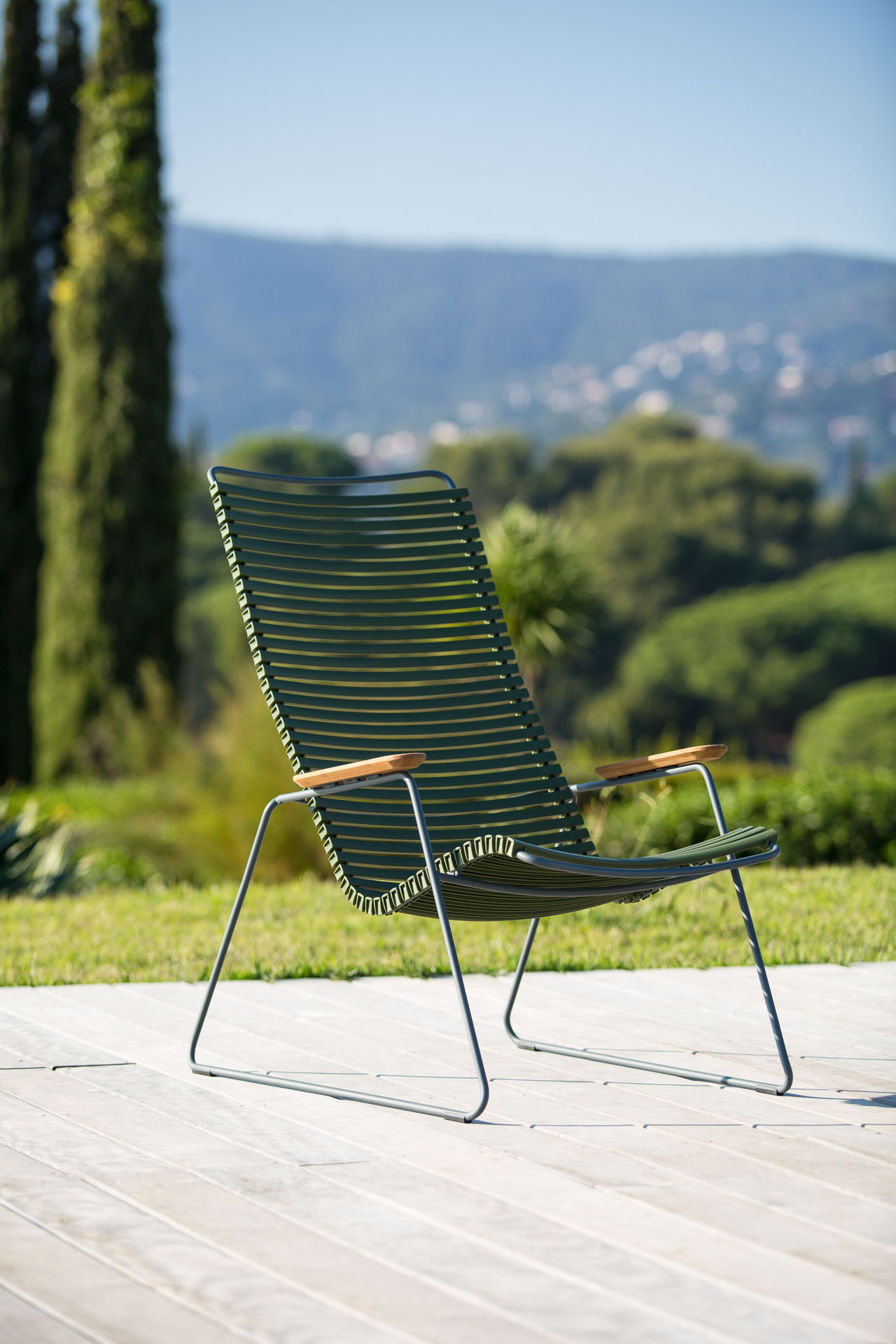 Houe // CLICK Lounge Chair - garden armchair, pine green