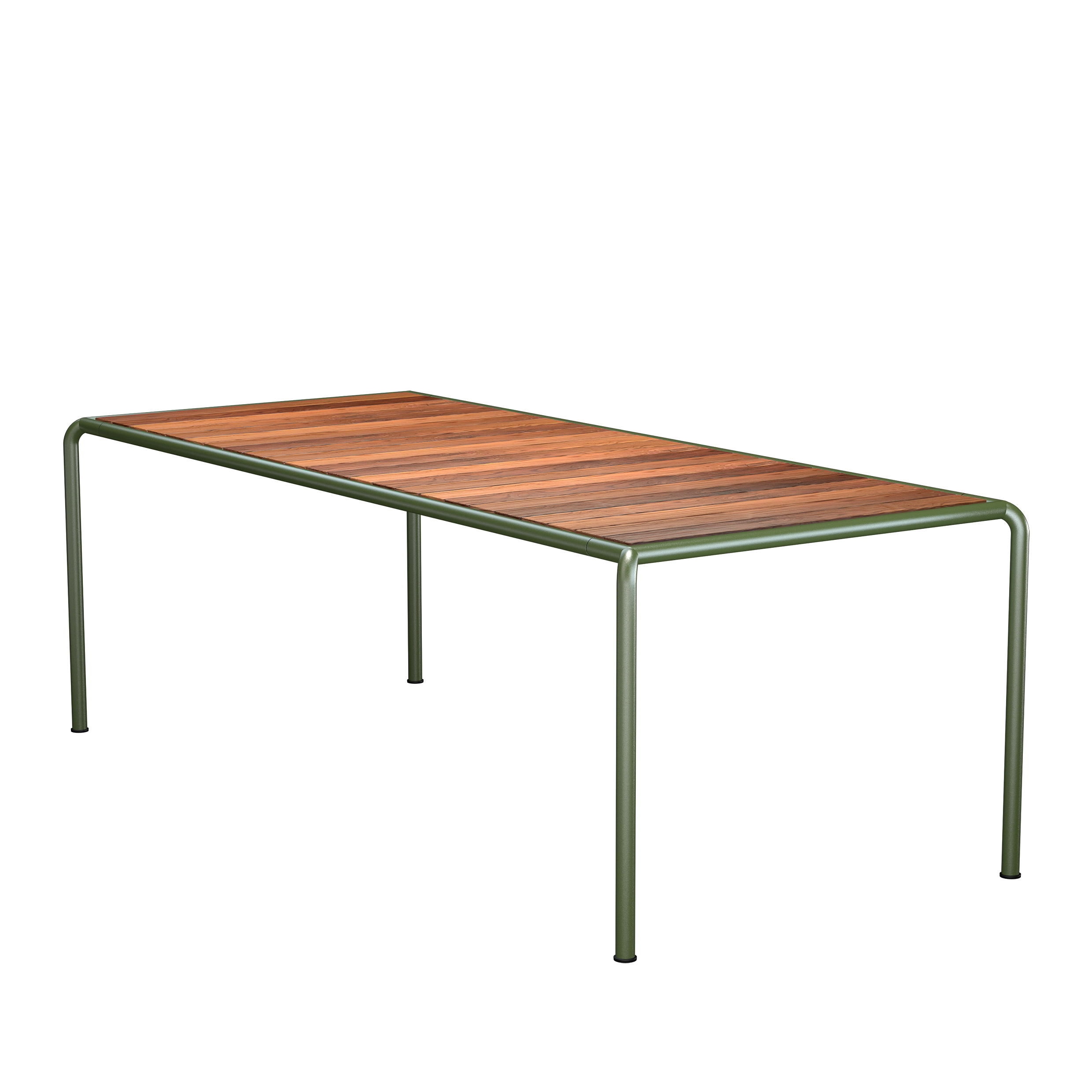 Houe // AVANTI Dining table - Outdoor dining table, 222x98cm, Thermo ash / Olive green