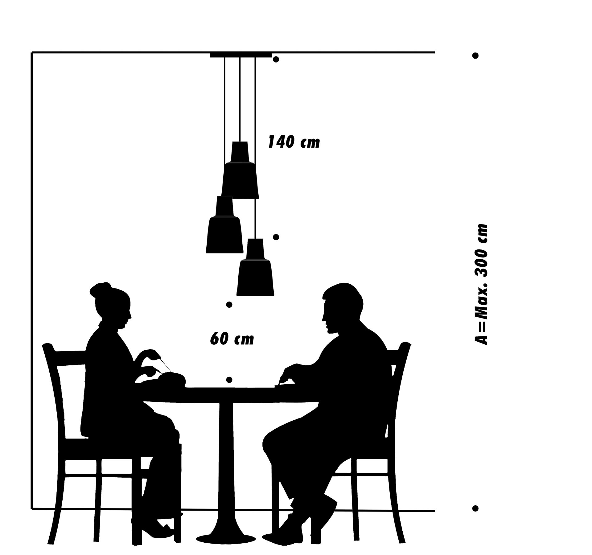 frauMaier // TriplePascha - Pendant lamp, lightgrey