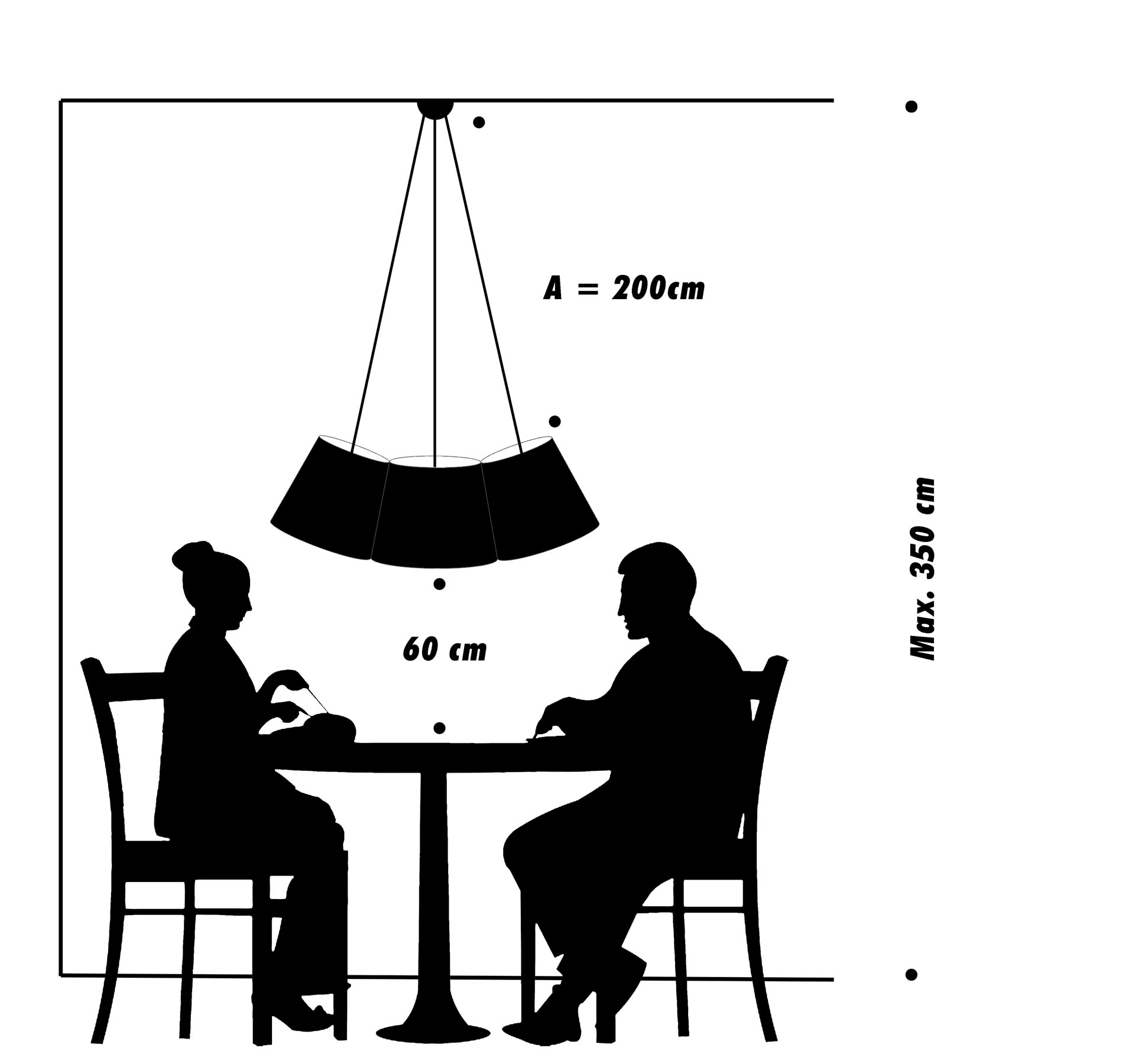 frauMaier // Cluster (3 shades) - Pendant lamp, lightgrey