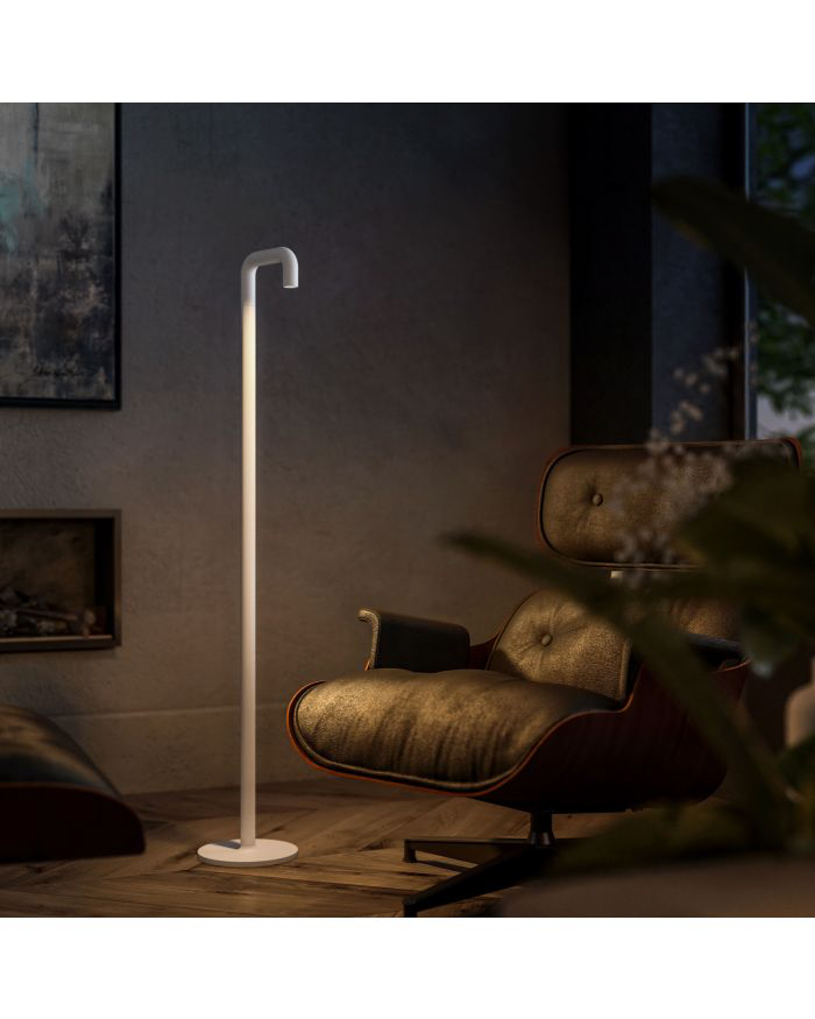 NEWDES // PIPE ST - BATTERY-POWERED FLOOR LAMP |ANTHRACITE | 120CM