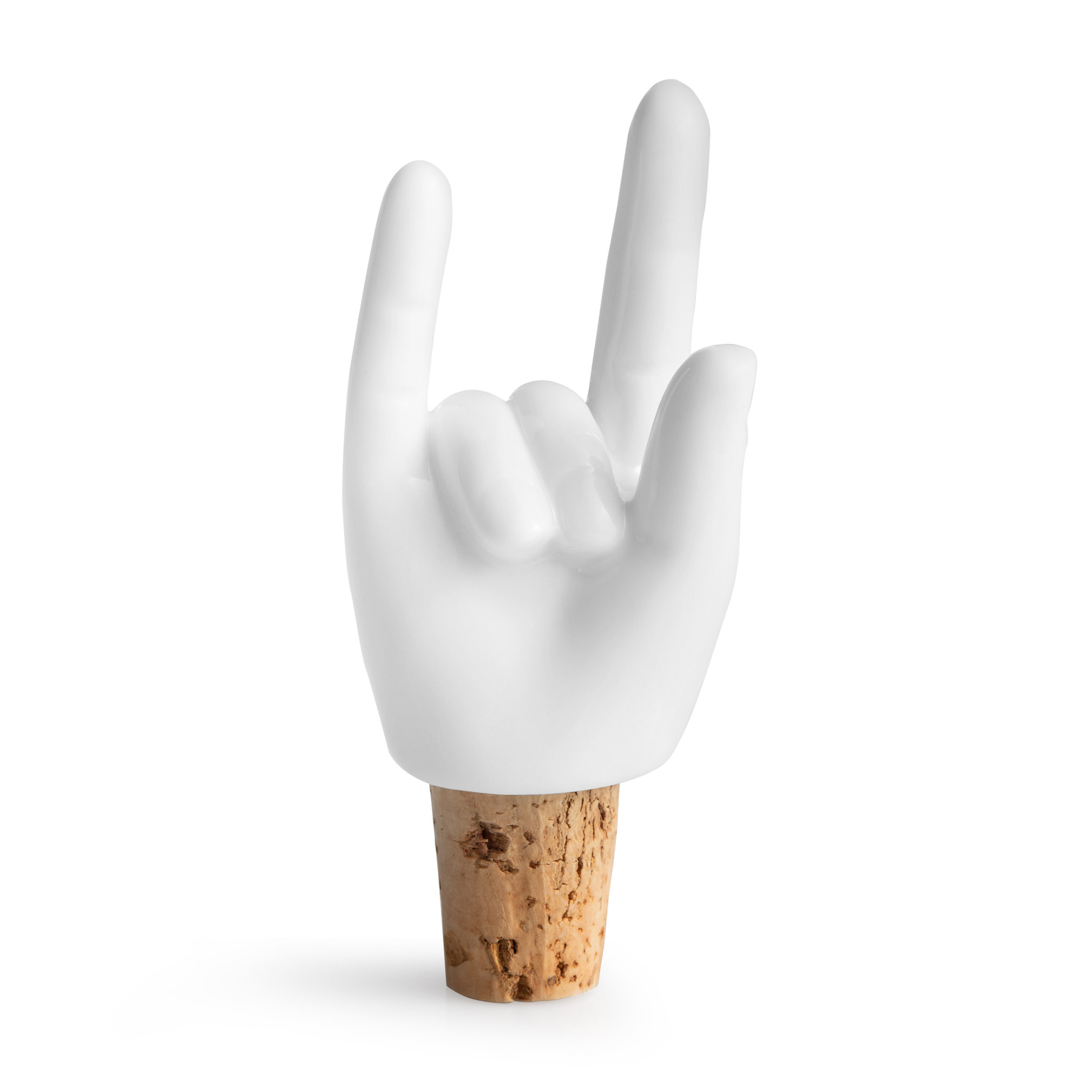 DONKEY PRODUCTS // ROCK HANDS - WINE STOPPER | WHITE