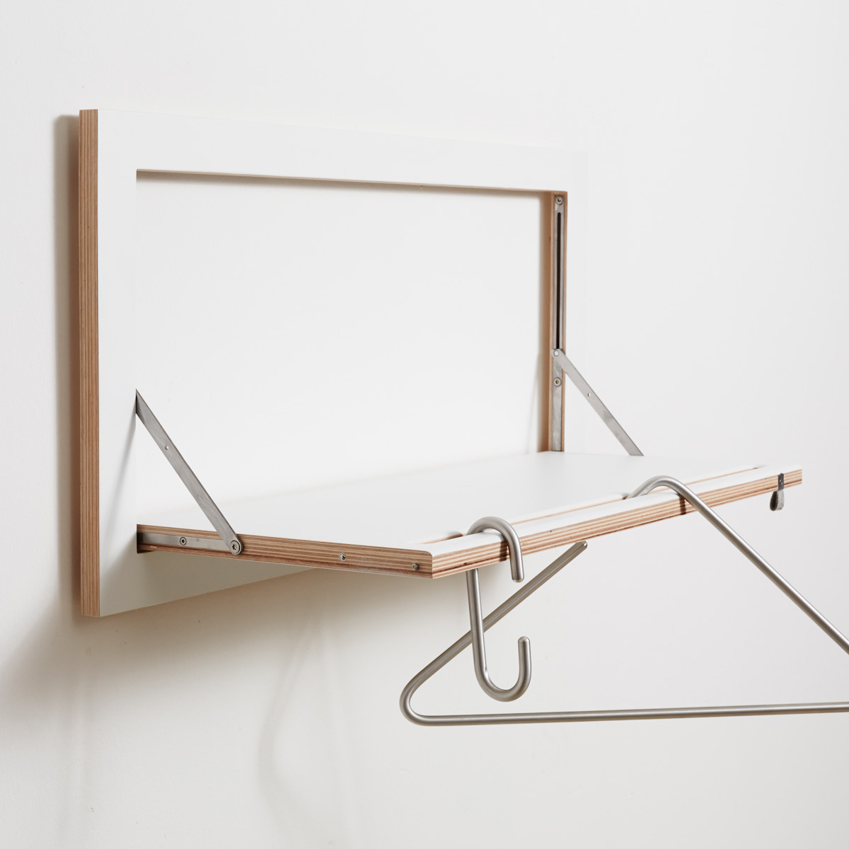 AMBIVALENZ // FLÄPPS - CLOTHES RAIL HÄNGRAIL | 80X40-1 | WHITE