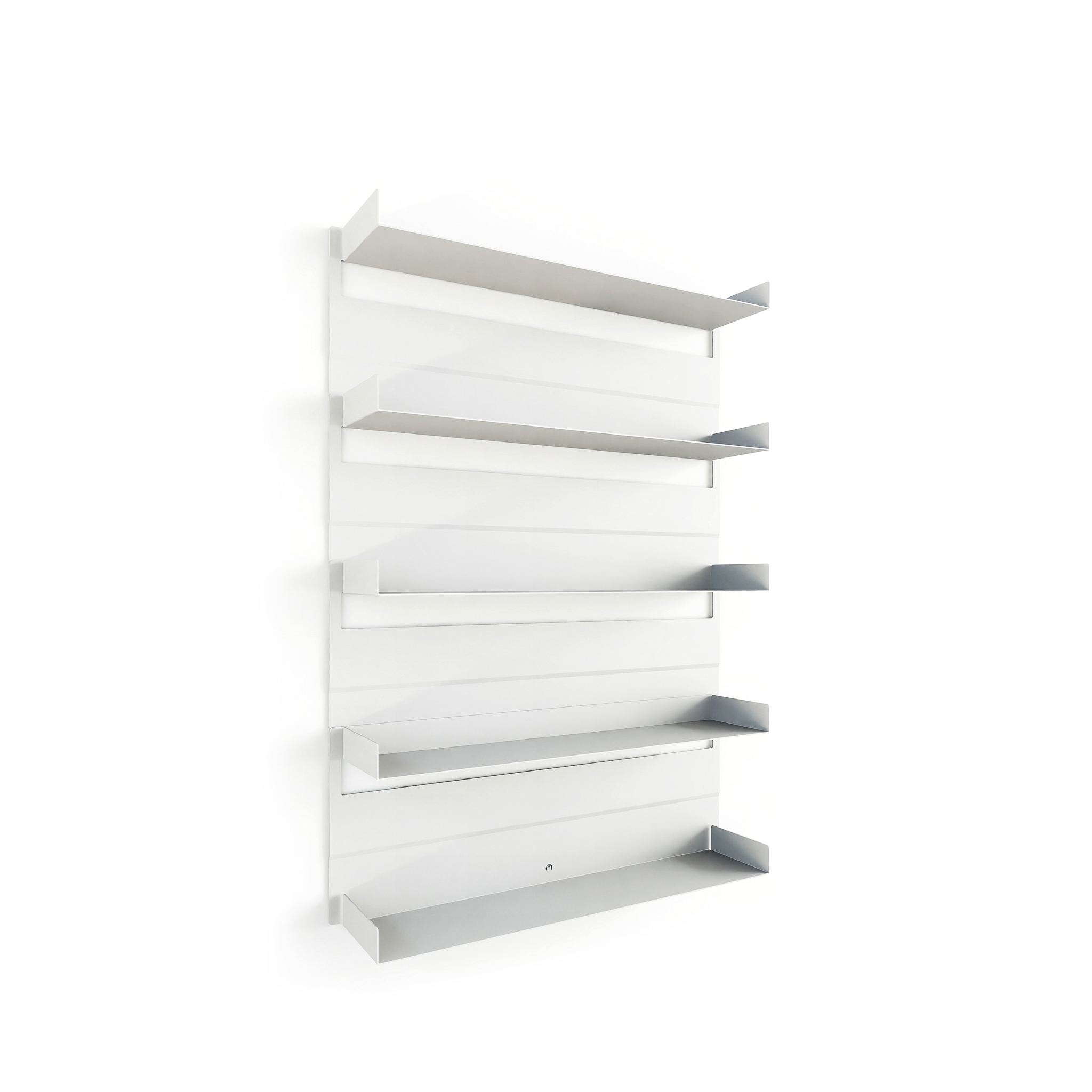 METALLBUDE // ARIS - WALL SHELF | WHITE - 5 SHELVES