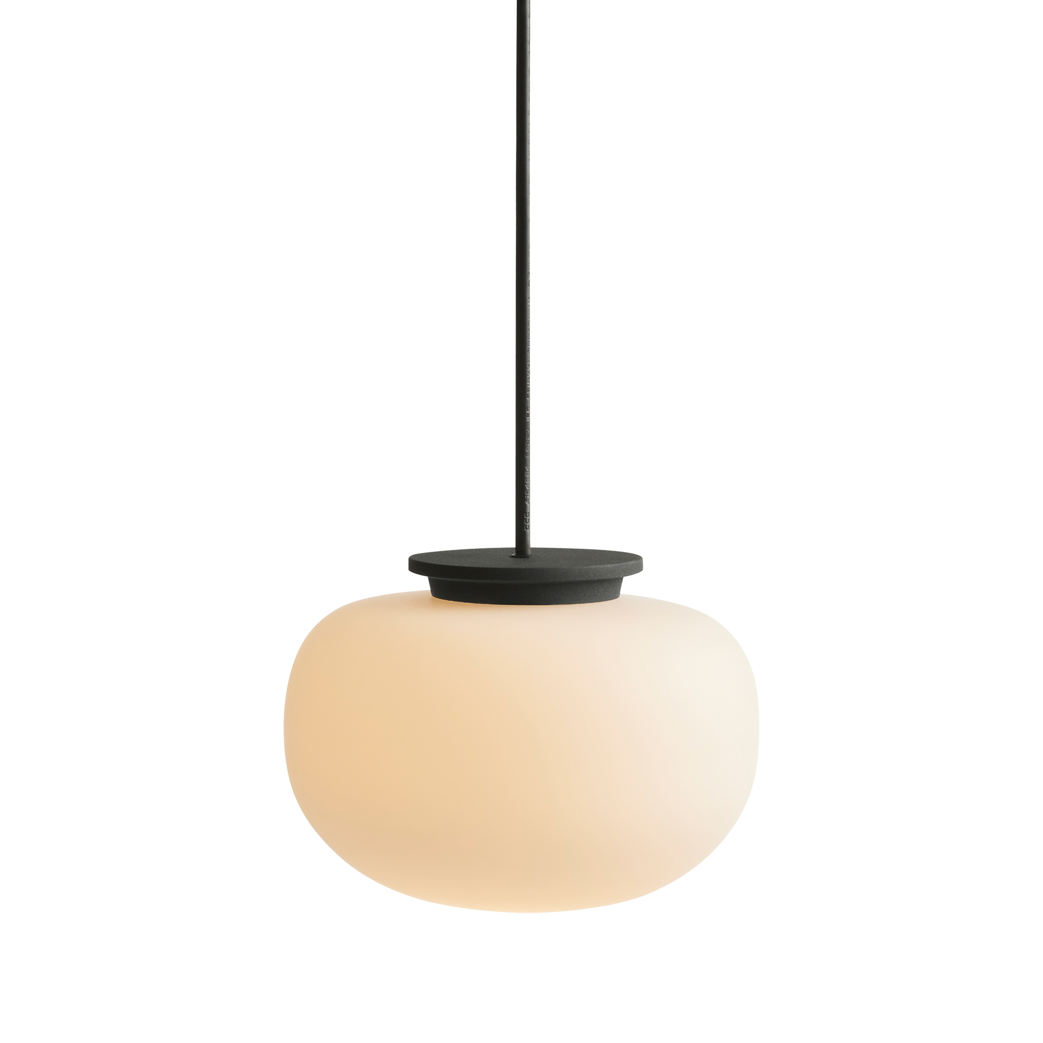 FRANDSEN // SUPERNATE PENDANT Ø28 EU - PENDELLEUCHTE | OPAL WHITE/BLACK