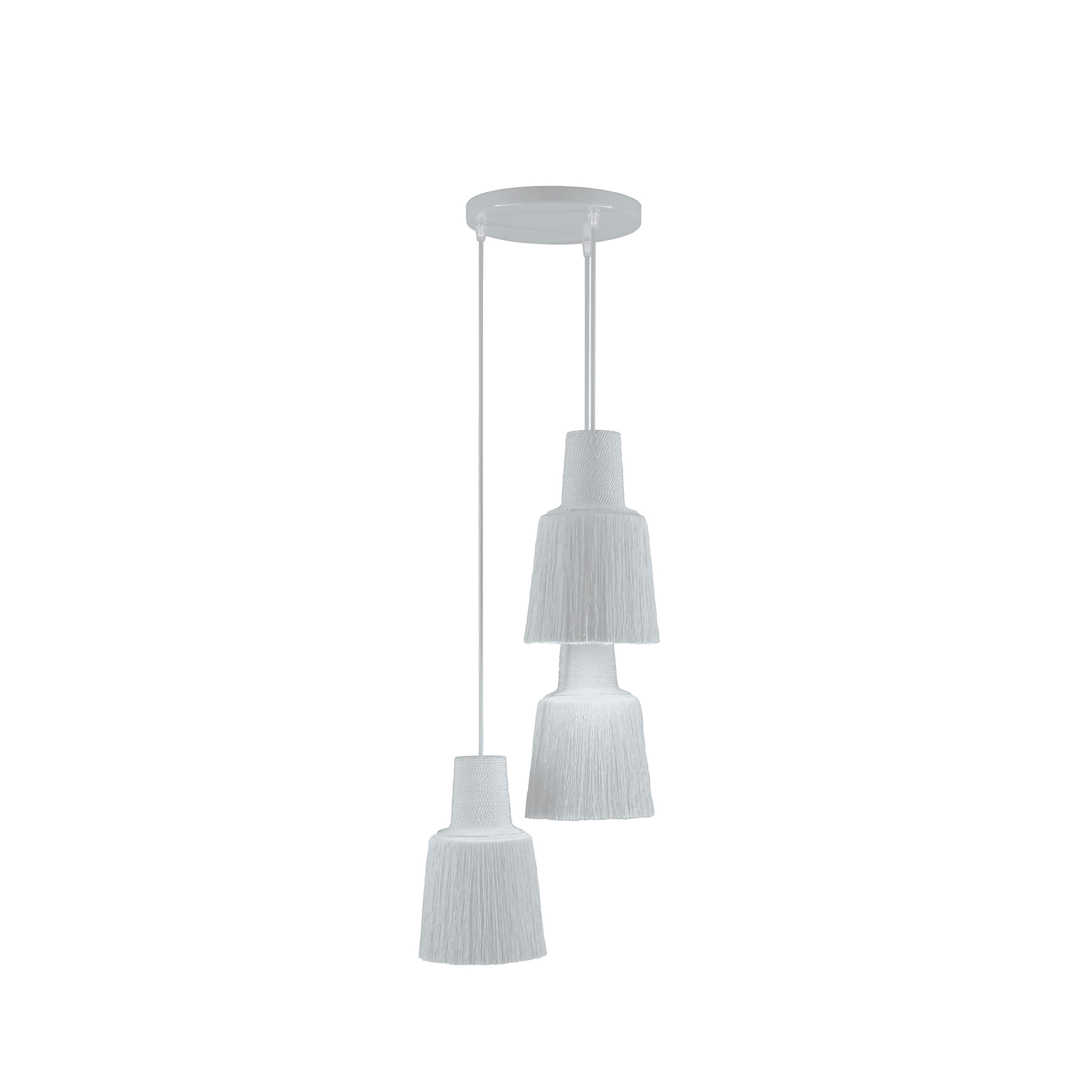 frauMaier // TriplePascha - Pendant lamp, white