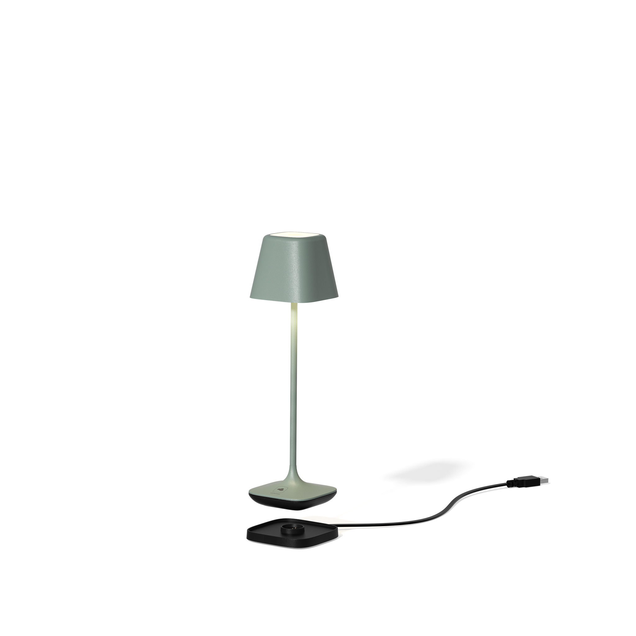 LEONARDO // CAPRI - BATTERY-POWERED TABLE LAMP | OLIVE GREEN