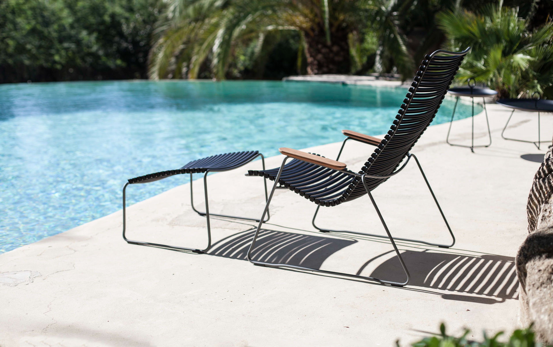 Houe // CLICK Lounge Chair - garden armchair, dark grey