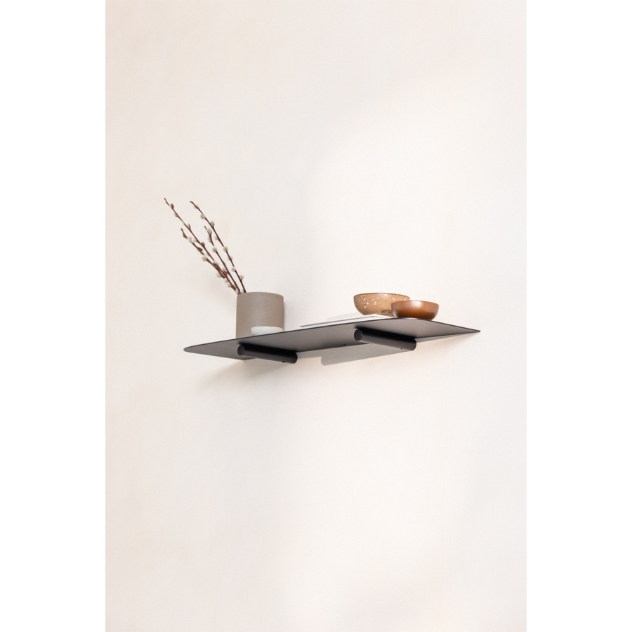 METALLBUDE // LENN - WALL SHELF | BLACK | L