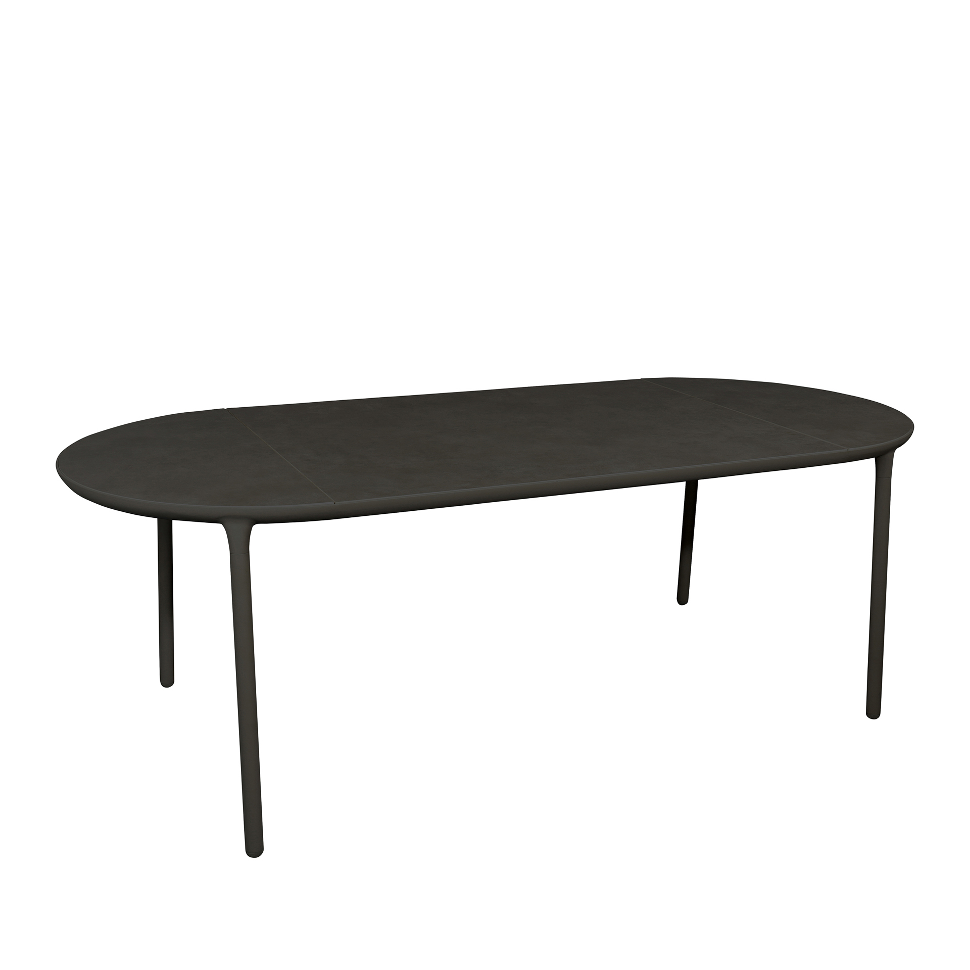 MINDO // MINDO 114 DINING TABLE 215X95 - DARK GREY | STEEL CHROME