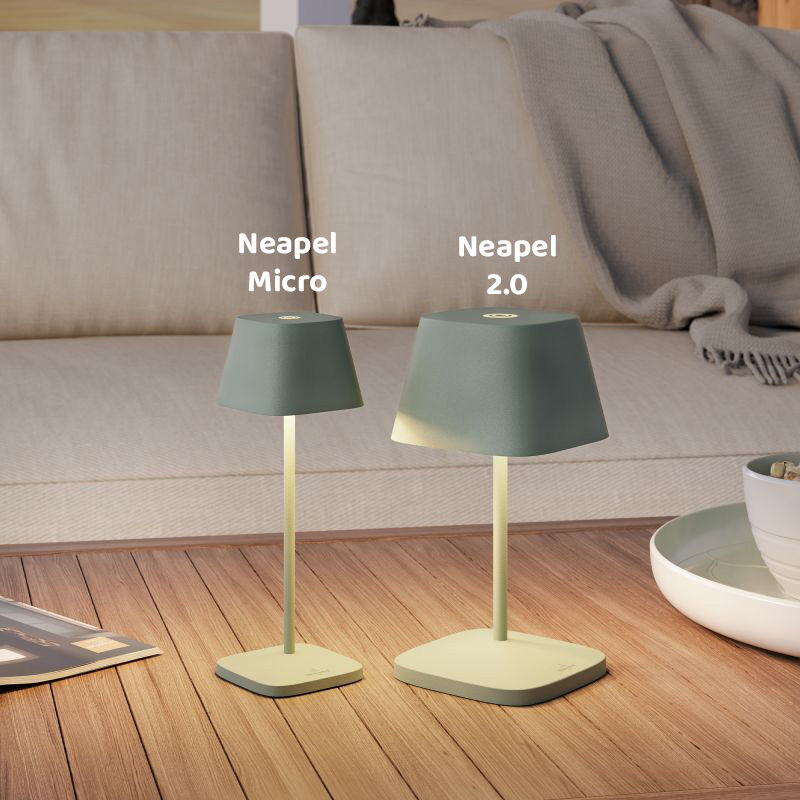 VILLEROY & BOCH // NEAPEL 2.0 - OUTDOOR BATTERY-TABLE LAMP | 20CM | WHITE