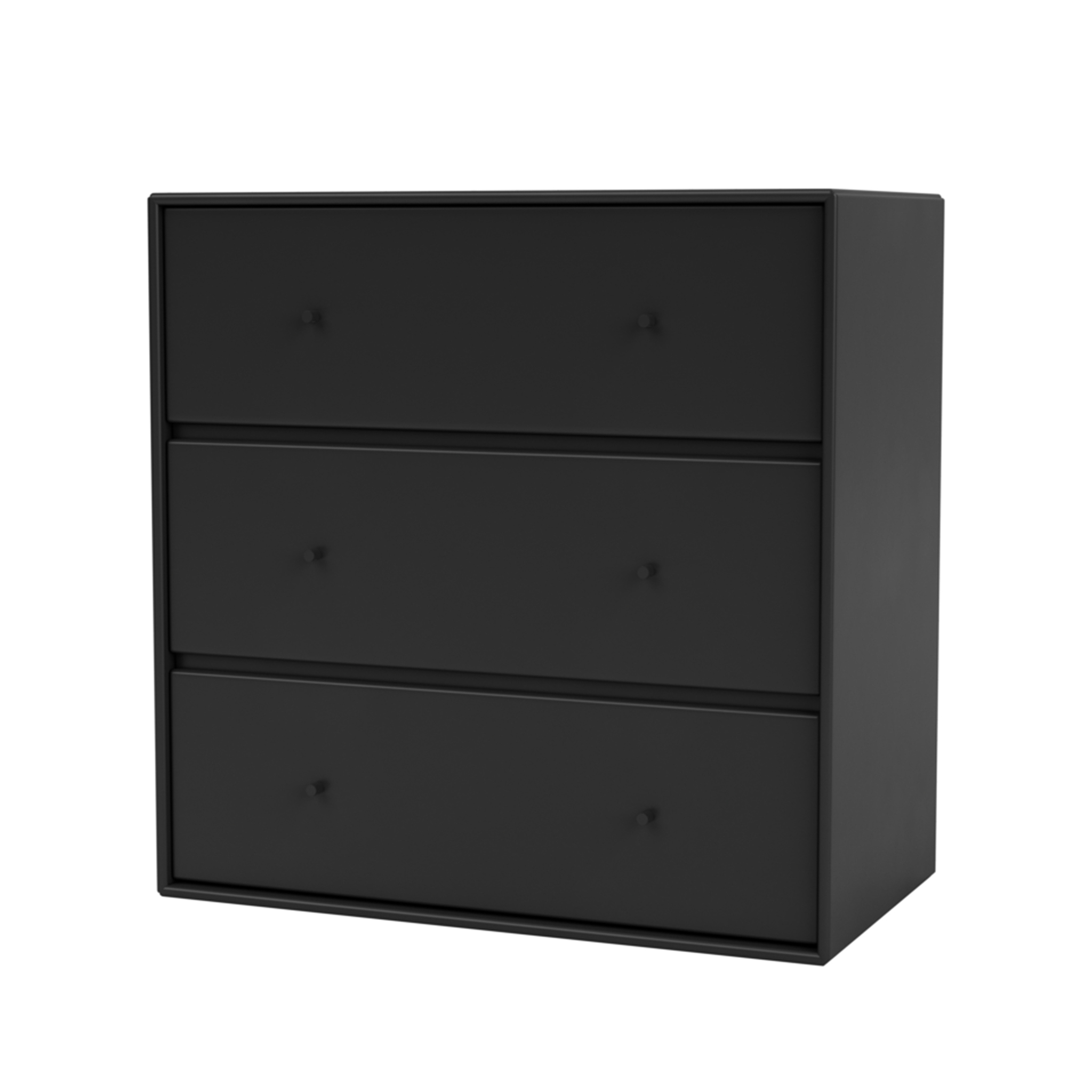MONTANA // CARRY - CHEST OF DRAWERS WITH 3 DRAWERS | 05 BLACK | FLOATING