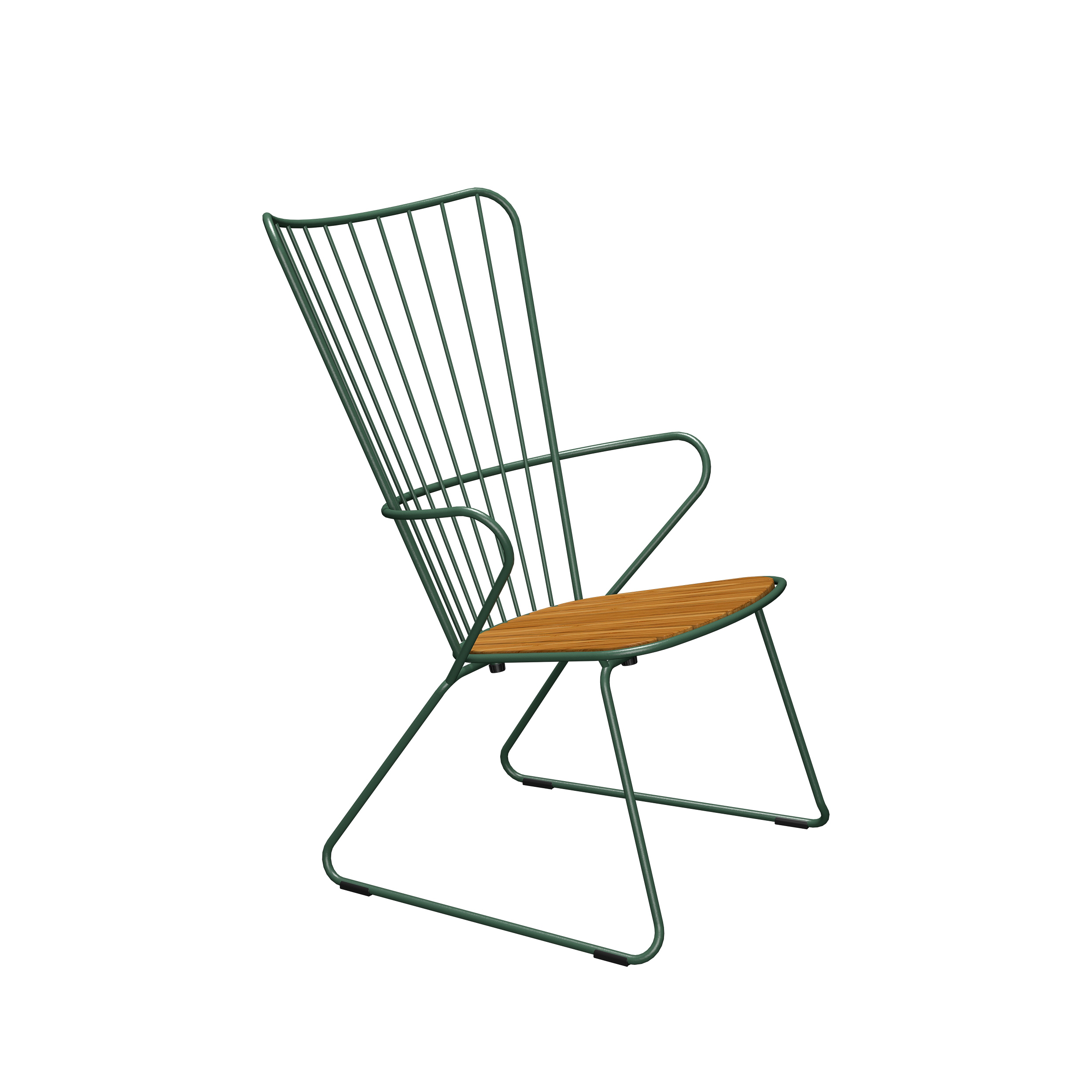 Houe // PAON Lounge Chair - Outdoor Lounge Armchair, Pine green