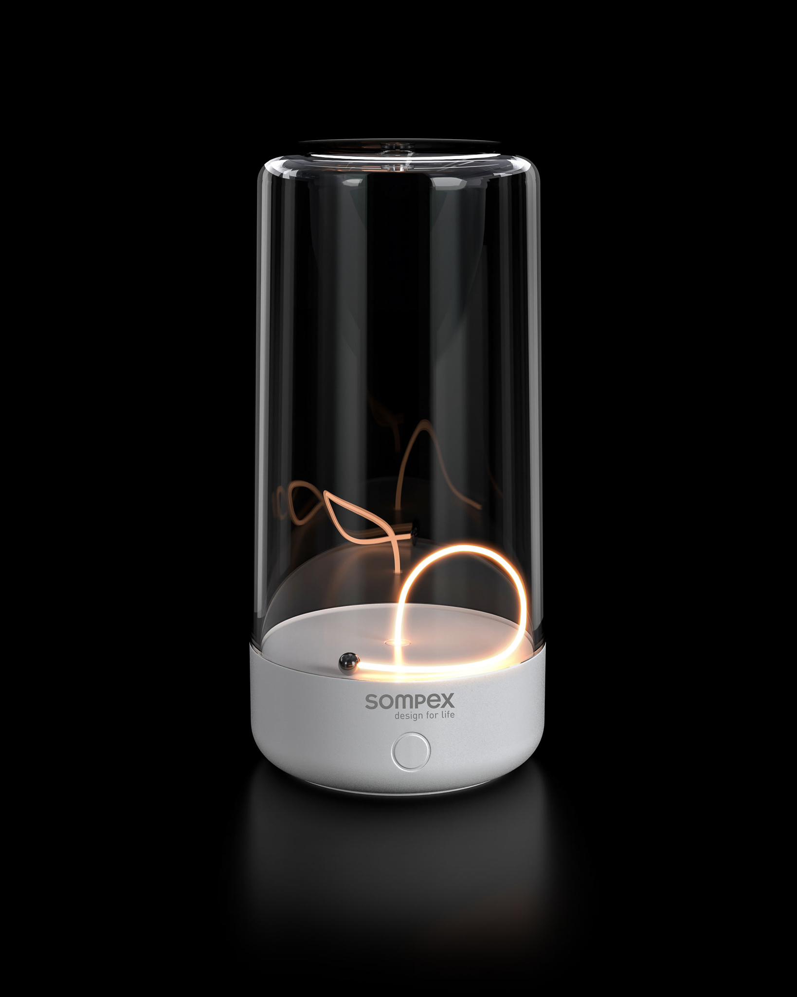 SOMPEX // PULSE - BATTERY-POWERED TABLE LAMP | SILVER