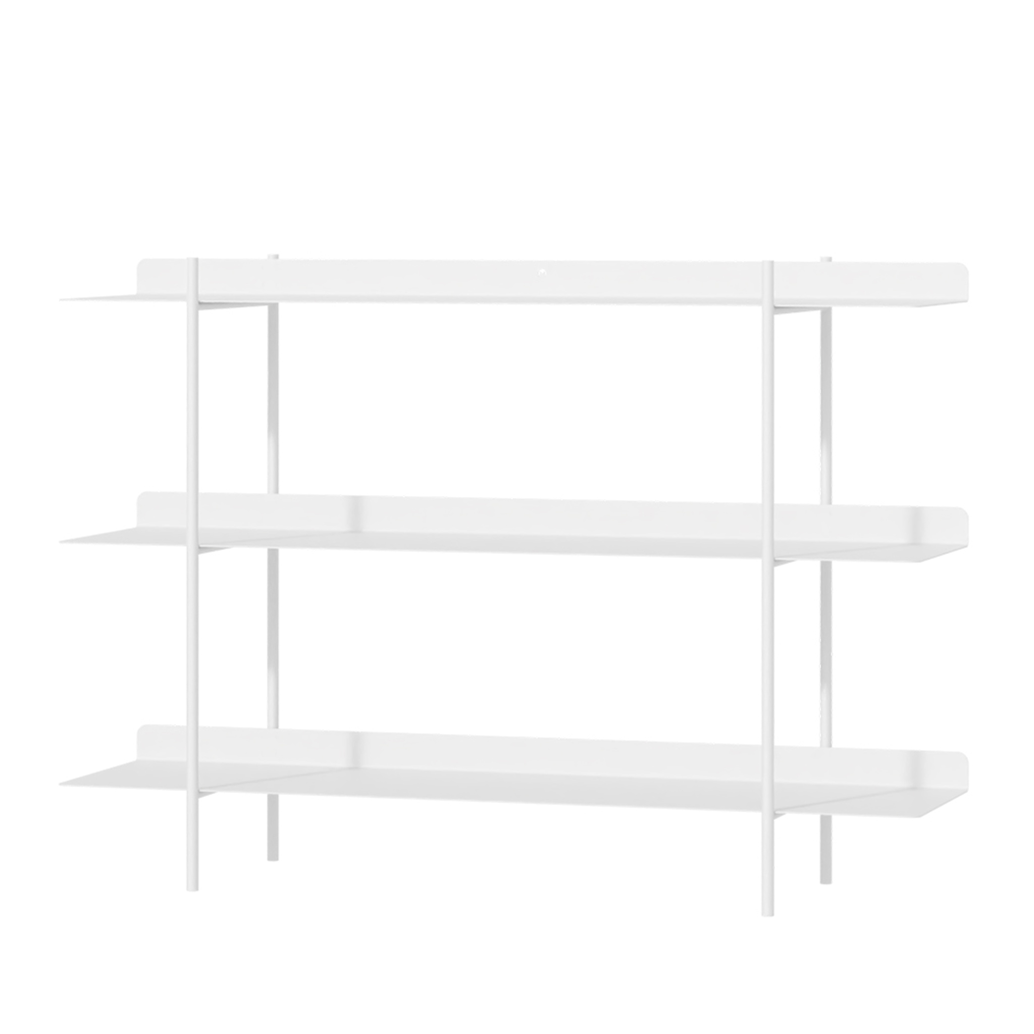 METALLBUDE // THARON - STANDING SHELF | WHITE | 3er-SET