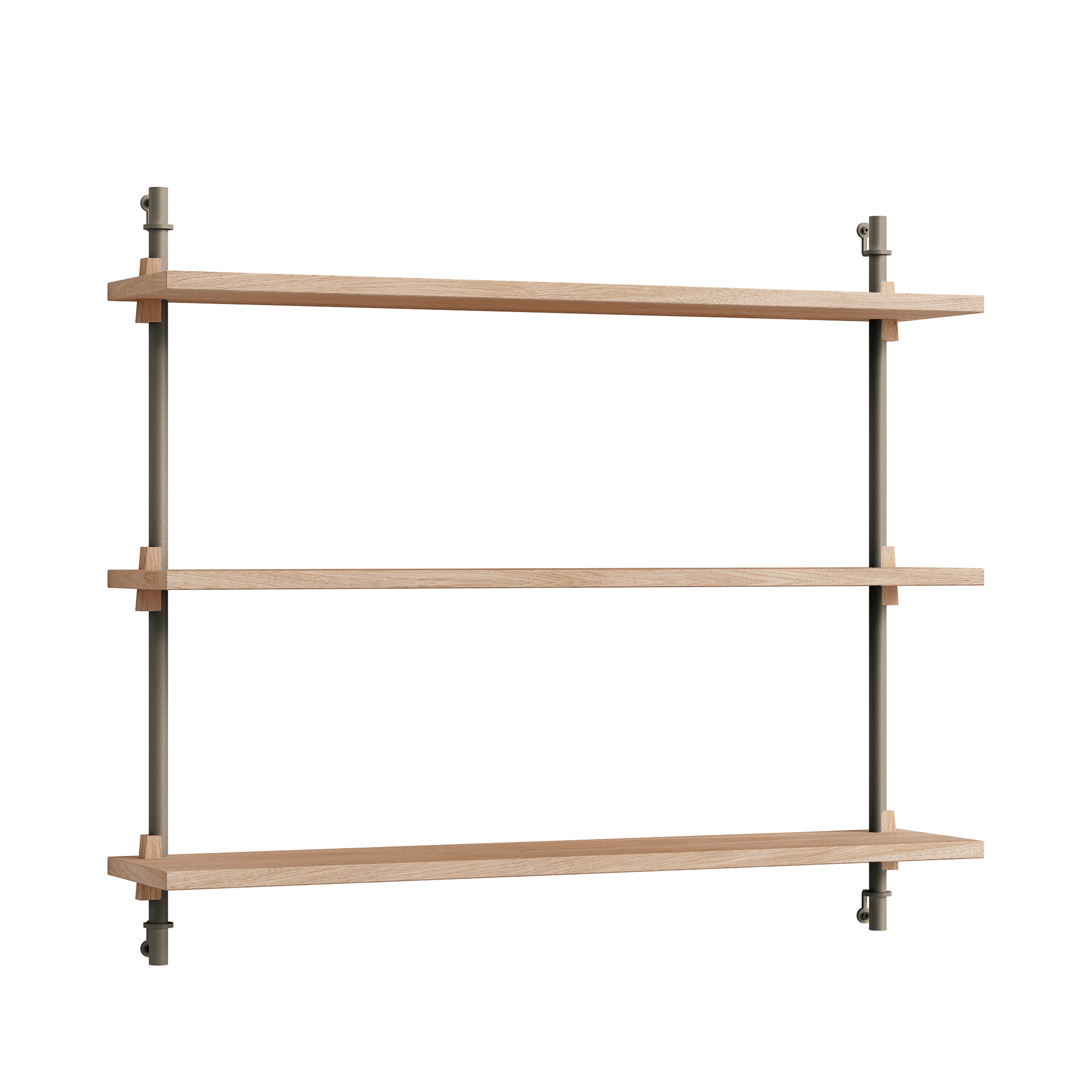 MOEBE // WANDREGAL - WS.65.1 | 65CM x 92CM |  OAK SHELVES |  WARM GREY LEGS