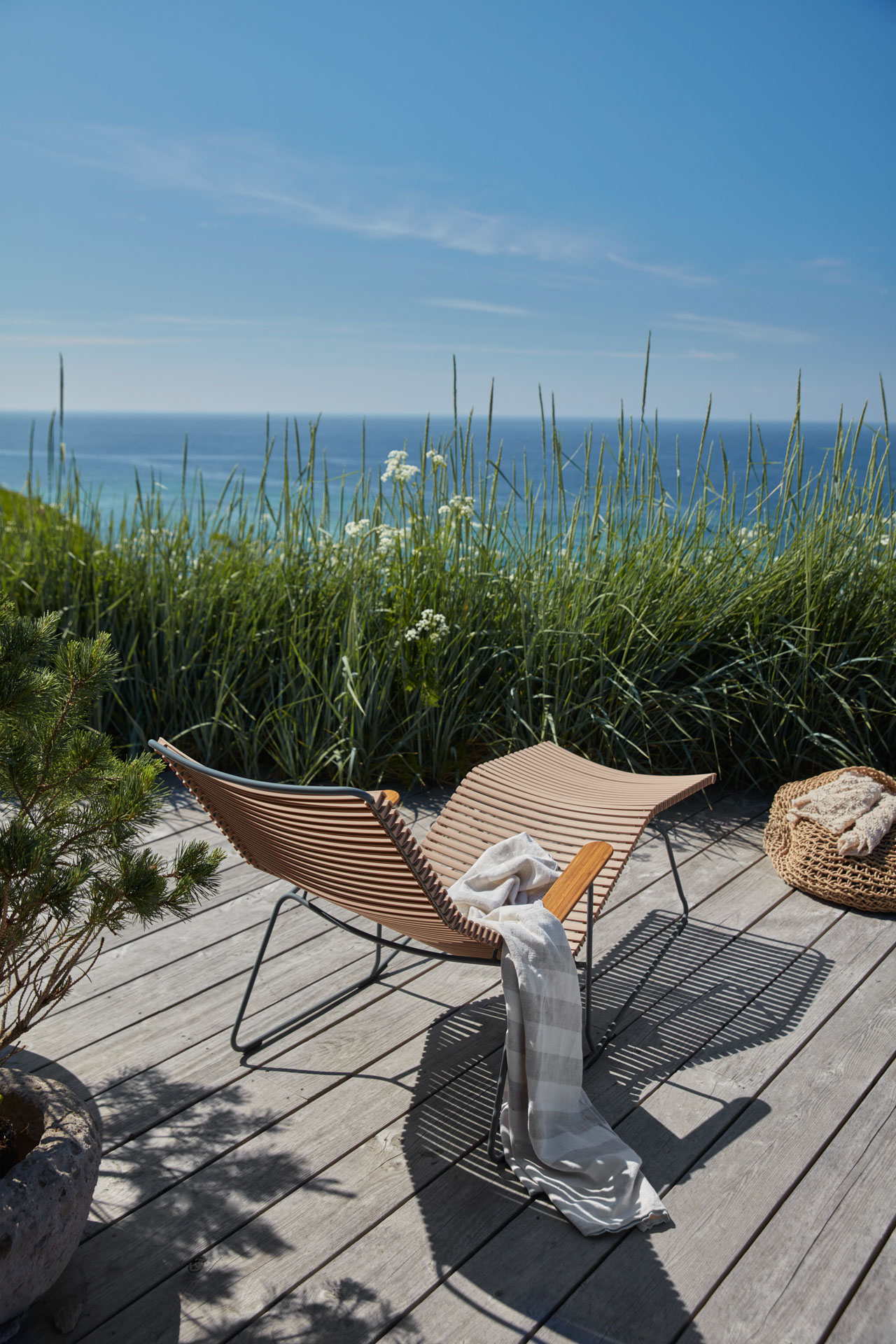 Houe // CLICK Sunrocker - Gartenliege,  Beige