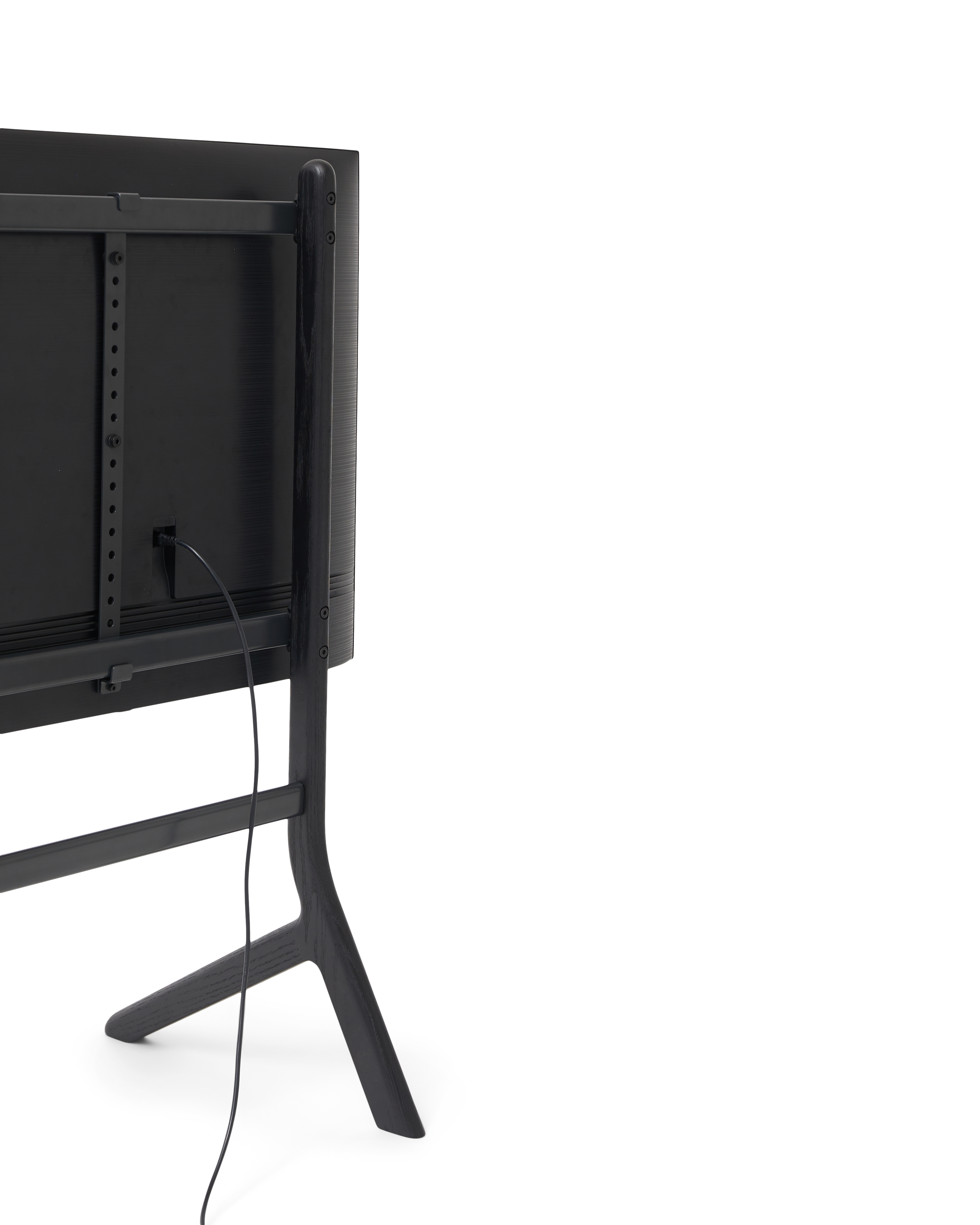 PEDESTAL // HOPPER - TV STAND | BLACK OAK