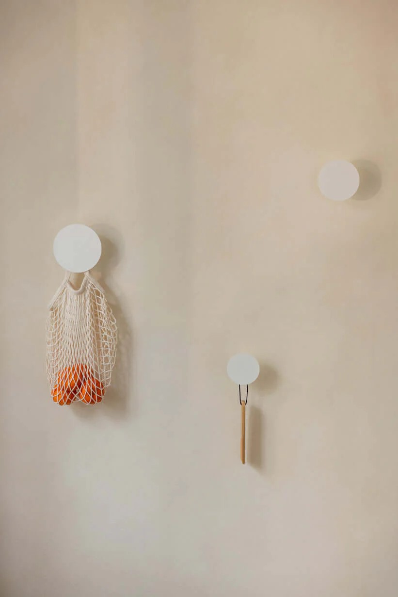 METALLBUDE // LOU - WALL HOOK | WHITE | RUND | SET OF 3